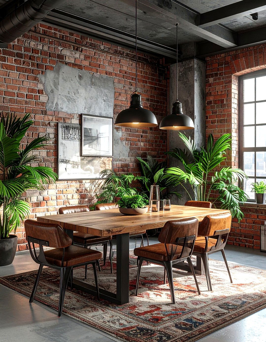 Industrial flush mount light - 30 flush mount dining room light ideas