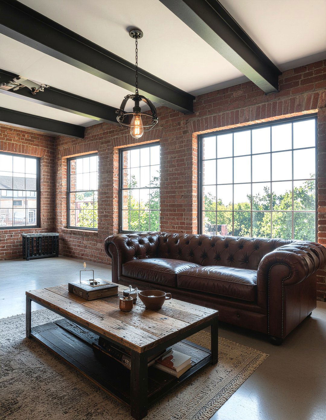 Industrial garage conversion - 30 converted garage living room ideas