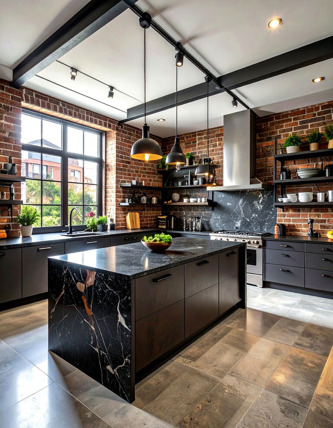Industrial granite kitchen - 30 granite kitchen ideas