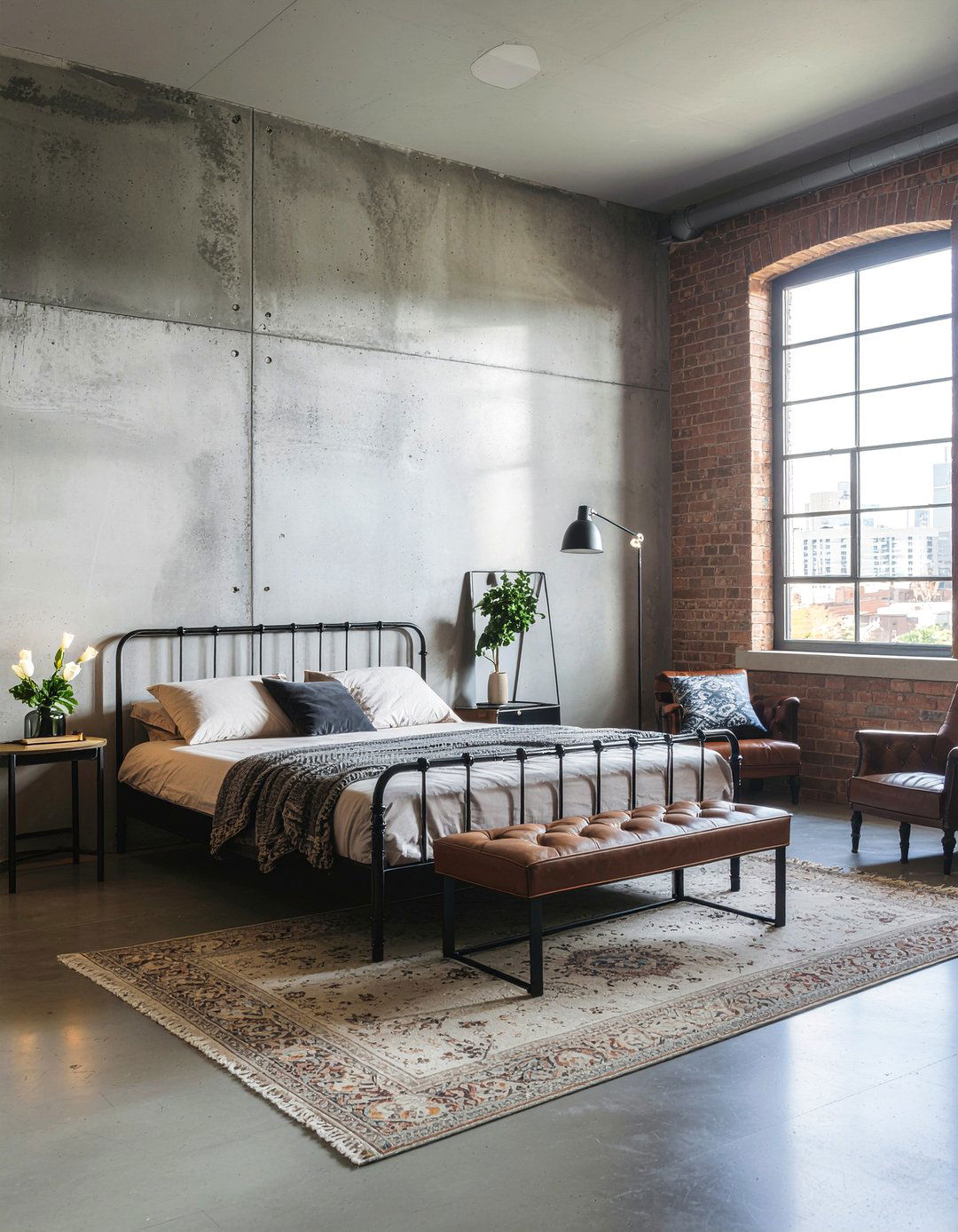 Industrial gray bedroom - 30 bedroom gray walls