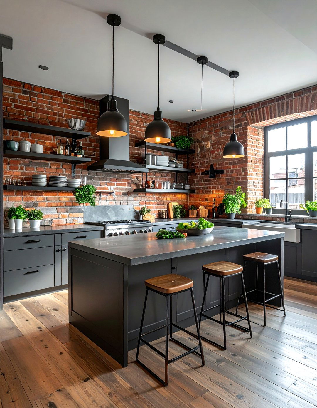 Industrial gray kitchen - 30 cool gray kitchen ideas