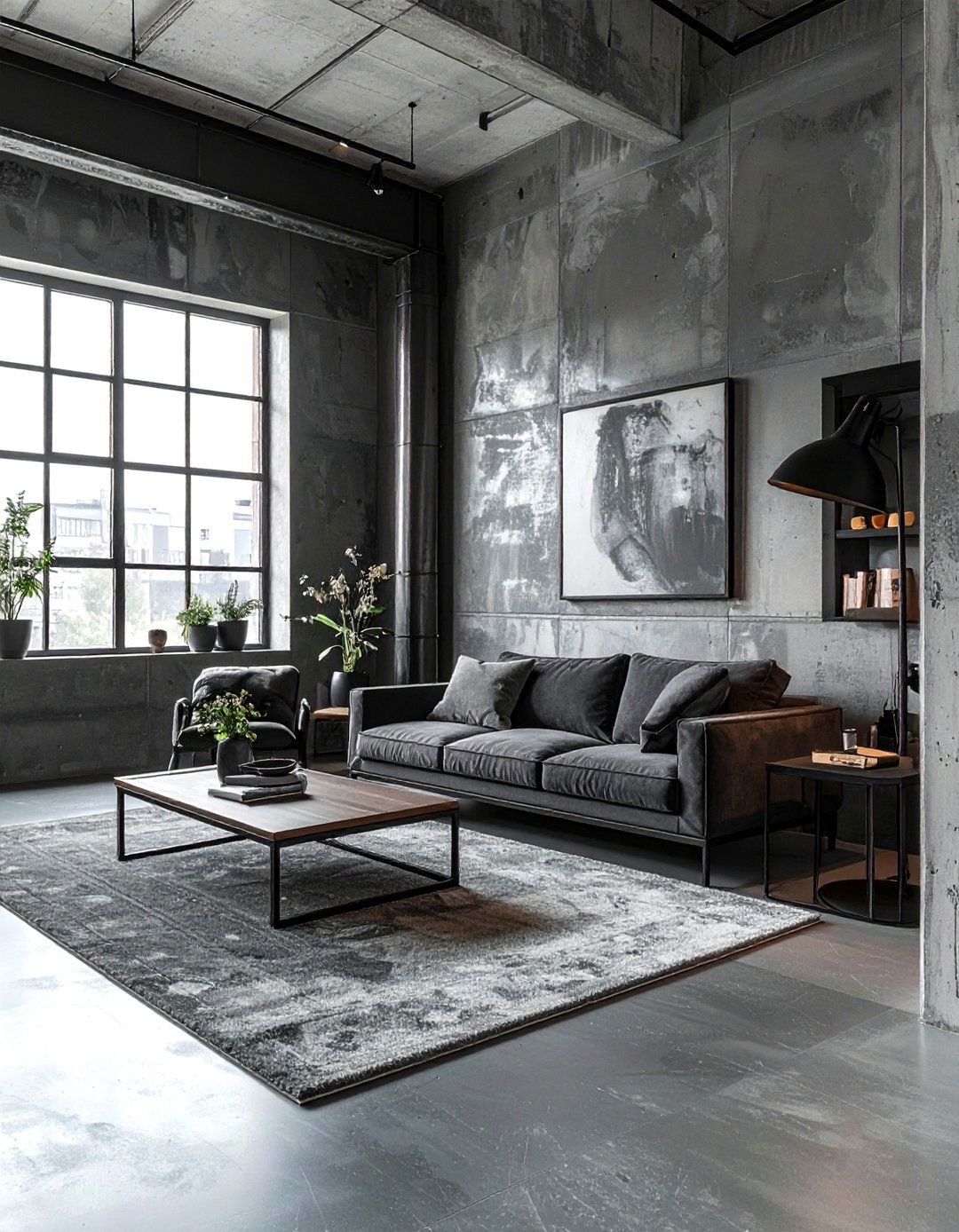 Industrial gray loft - 30 gray decor ideas
