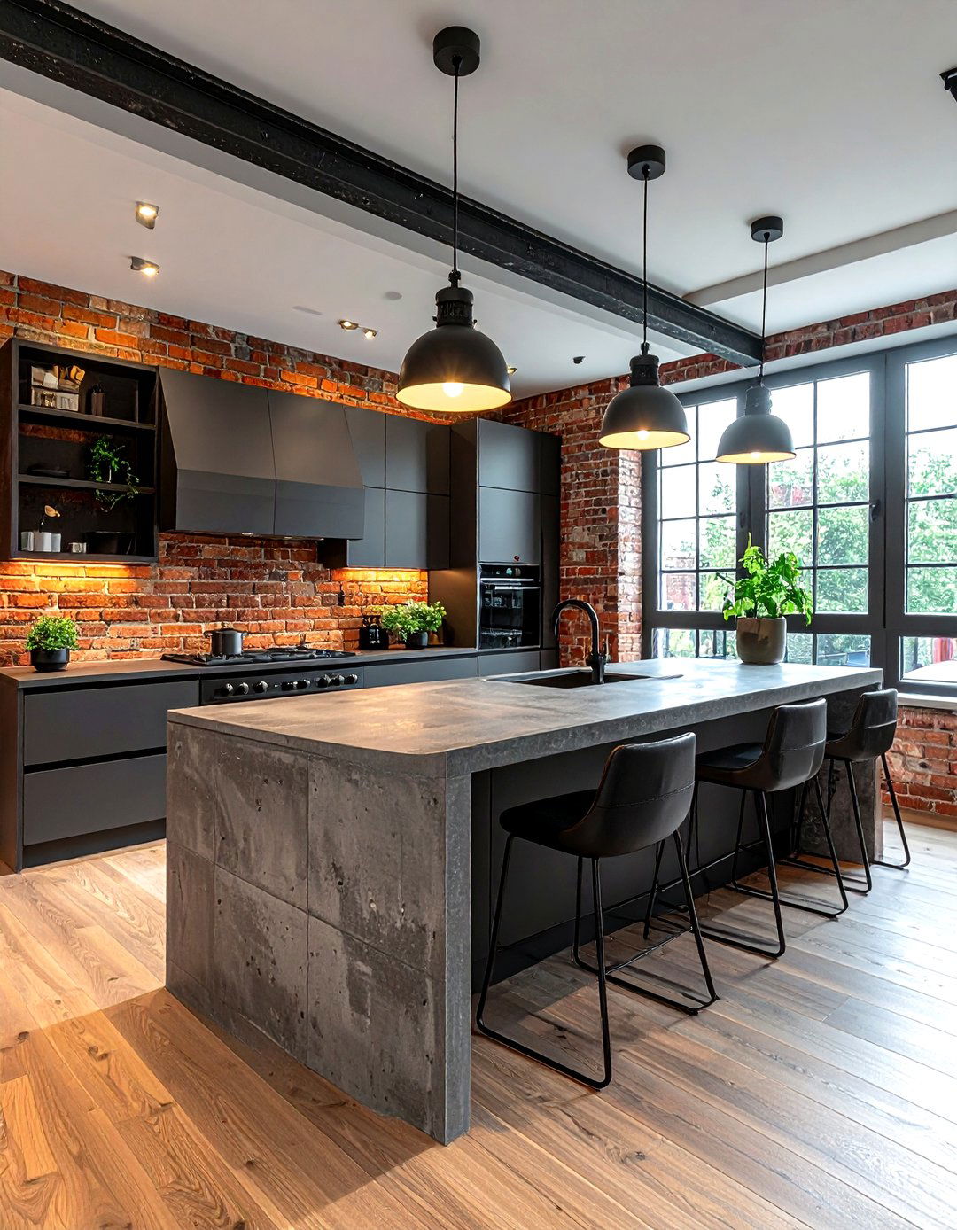 Industrial grey kitchen - 30 grey kitchen ideas
