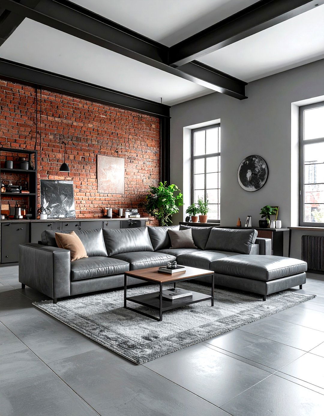 Industrial grey living room - 30 modern grey living room ideas