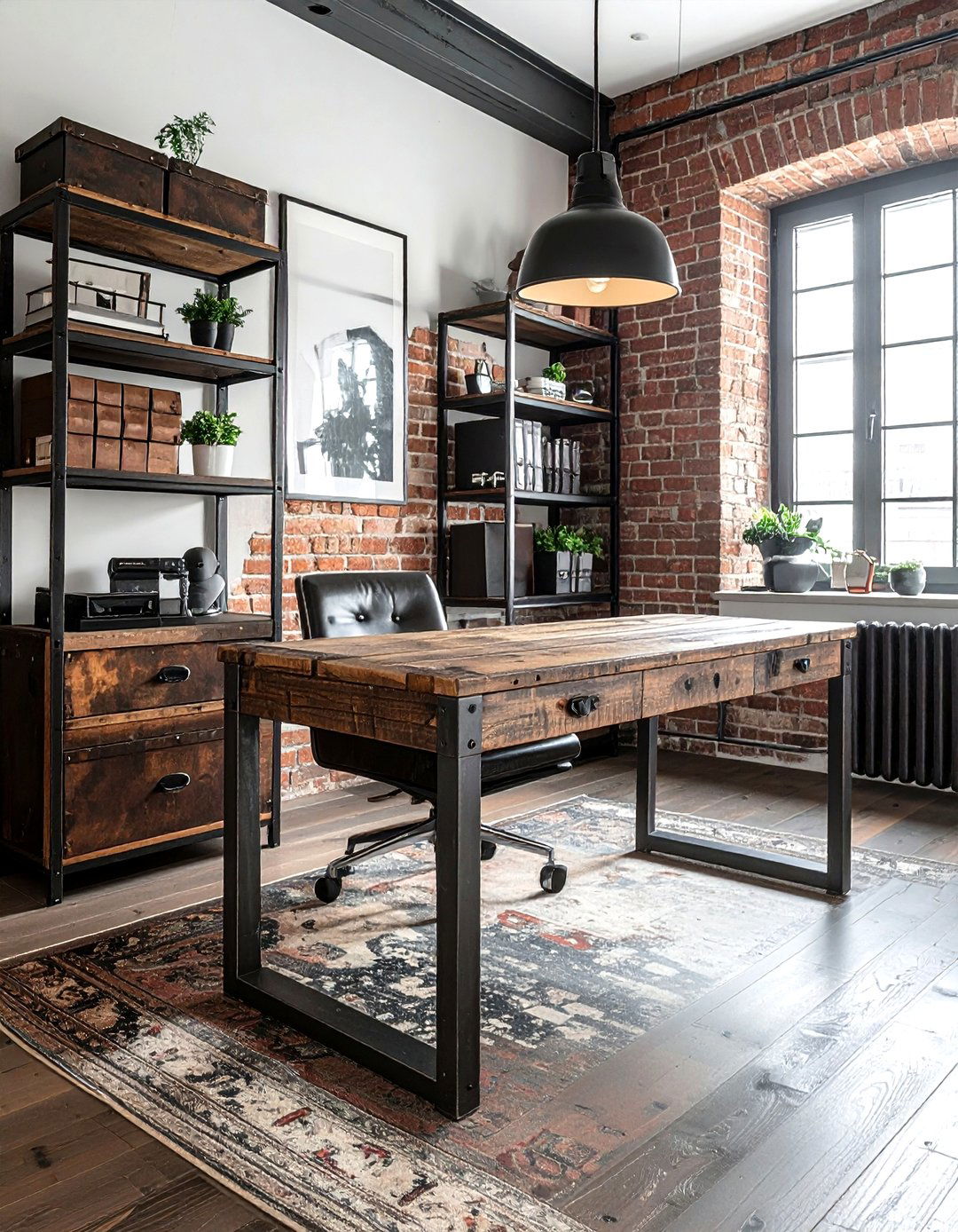 Industrial home office - 30 beautiful home decor ideas
