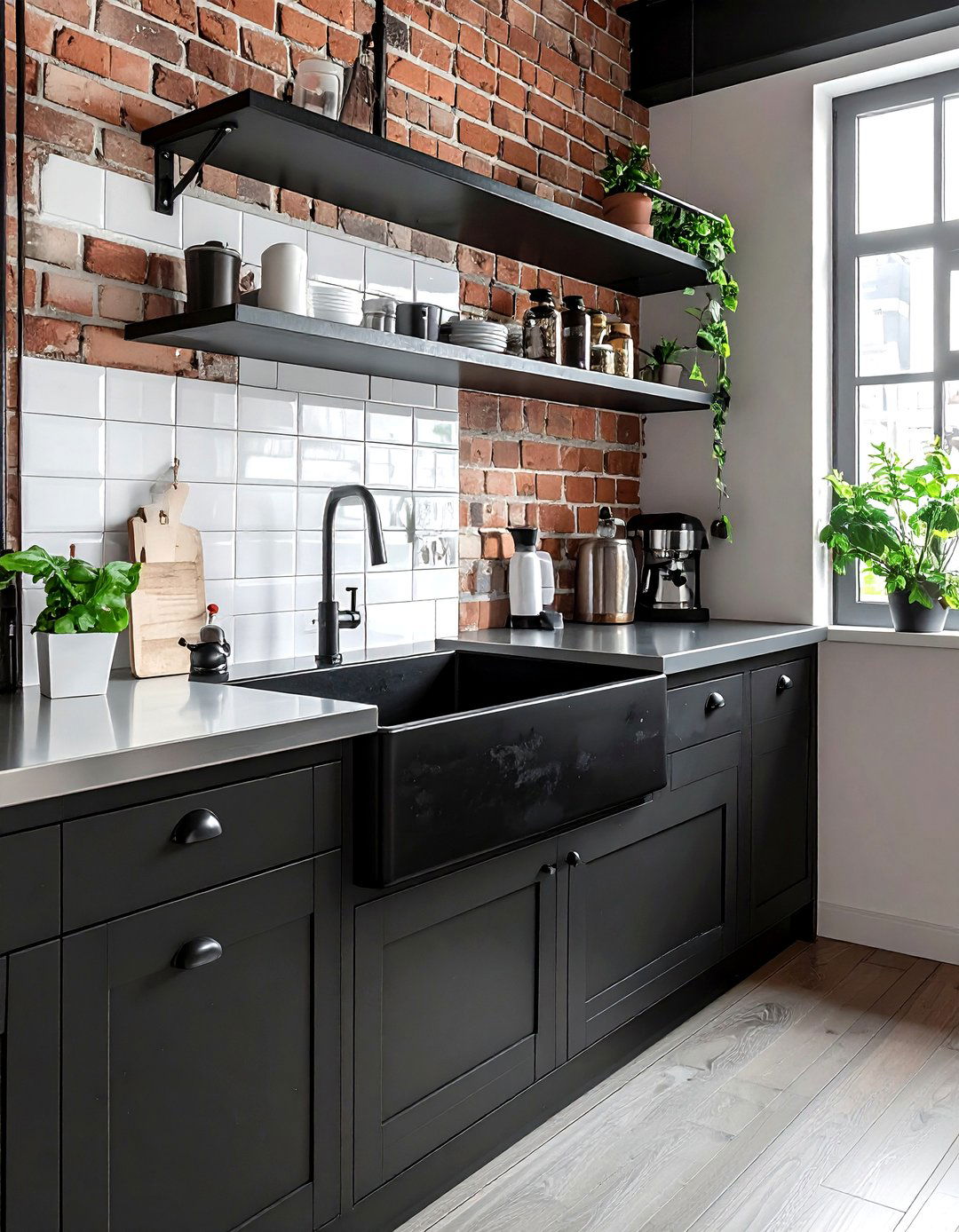 Industrial kitchen cast iron sink - 30 cast iron sink kitchen ideas