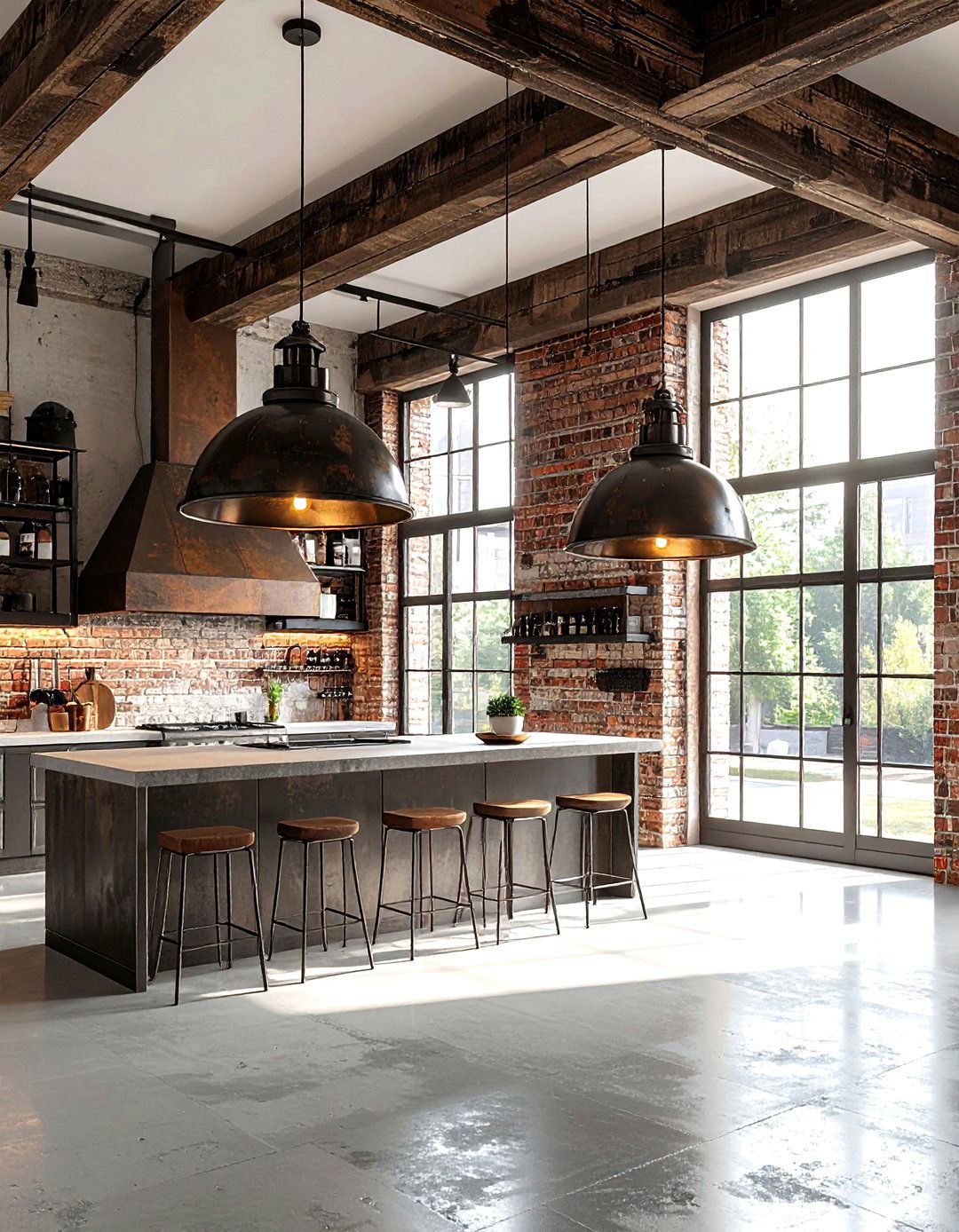 Industrial kitchen light - 30 kitchen ambient lighting ideas