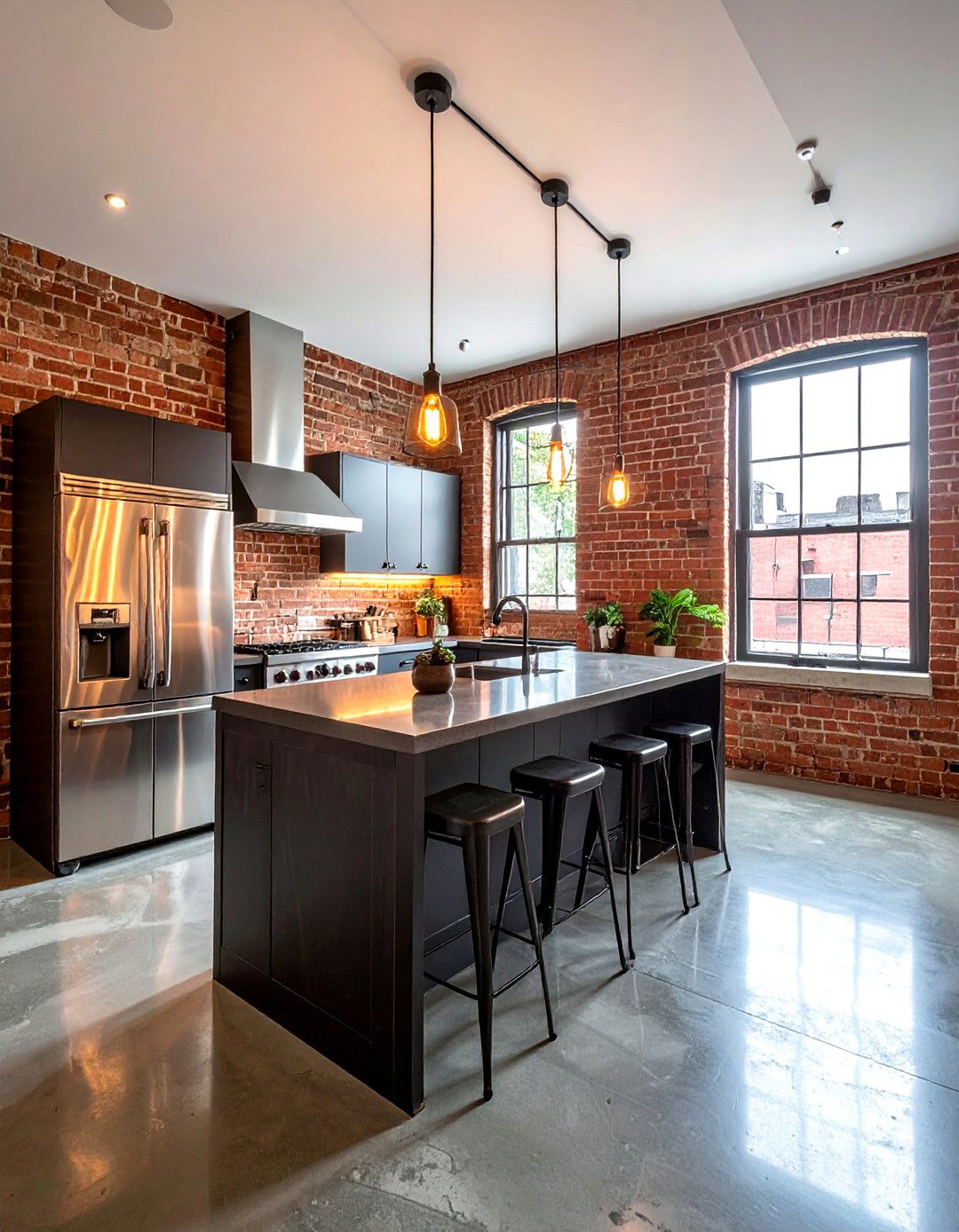 Industrial kitchen look - 30 inspiring kitchen ideas
