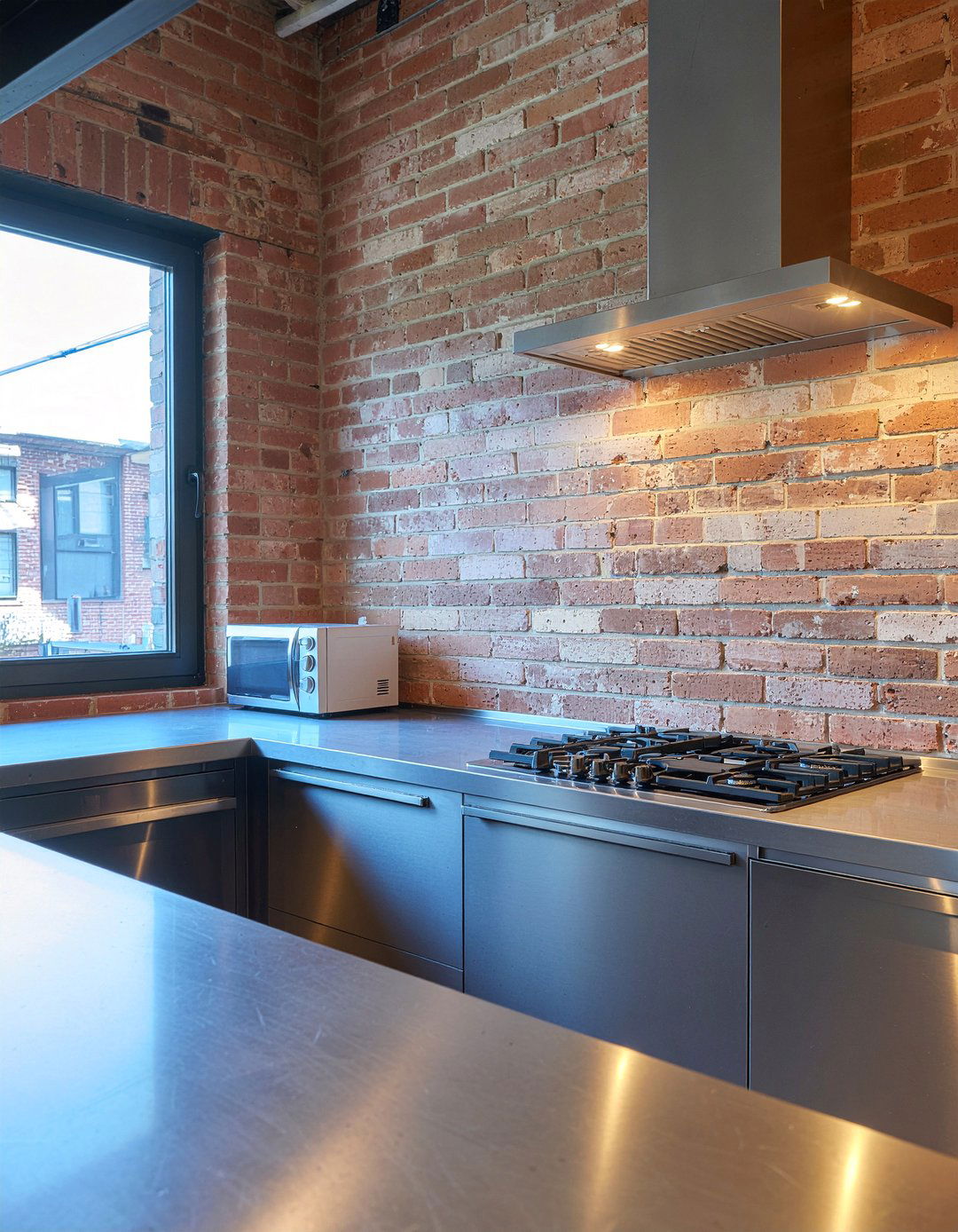 Industrial kitchen microwave over range - 30 over-the-range microwave kitchen ideas