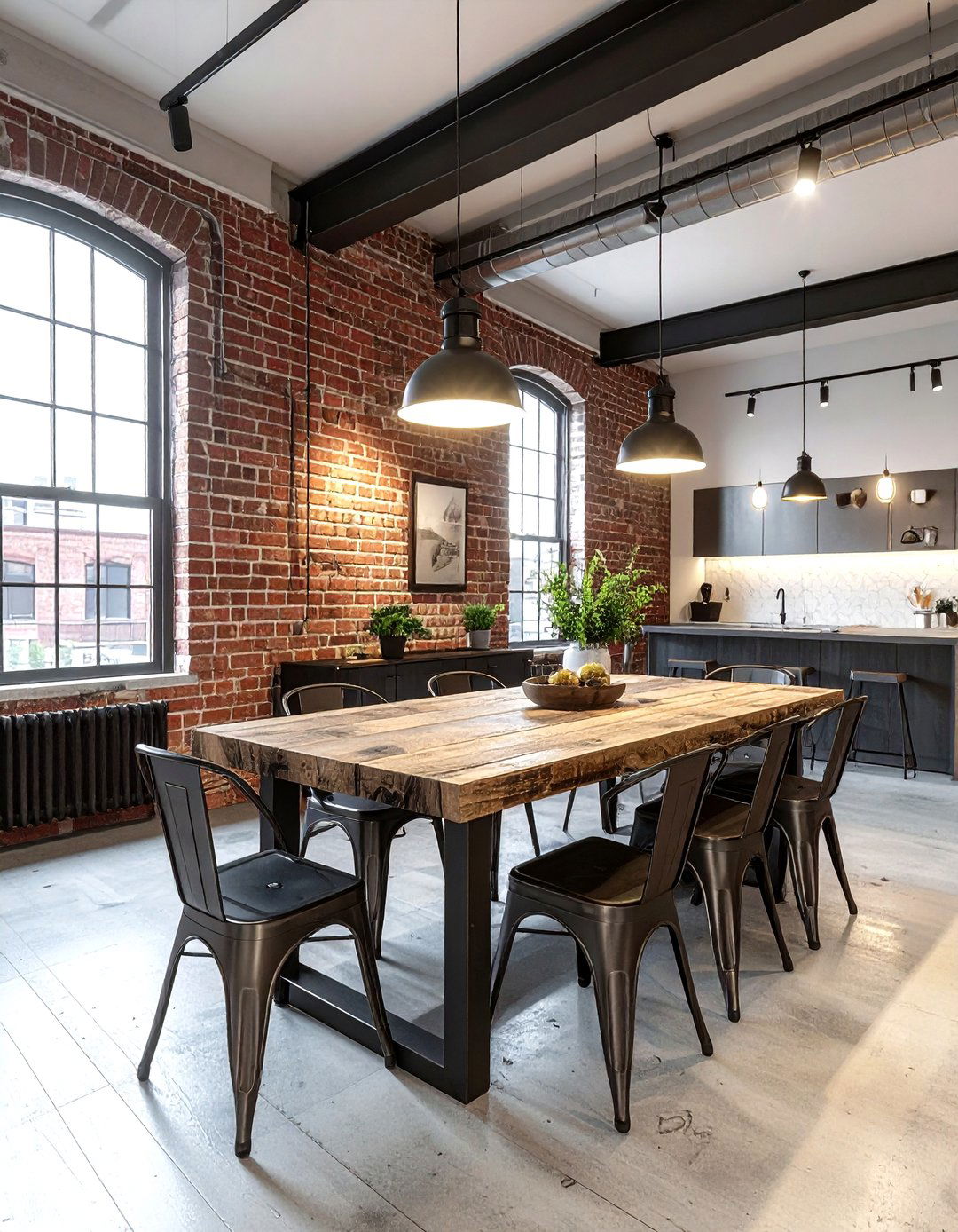 Industrial loft dining area - 30 dining room decorating tips