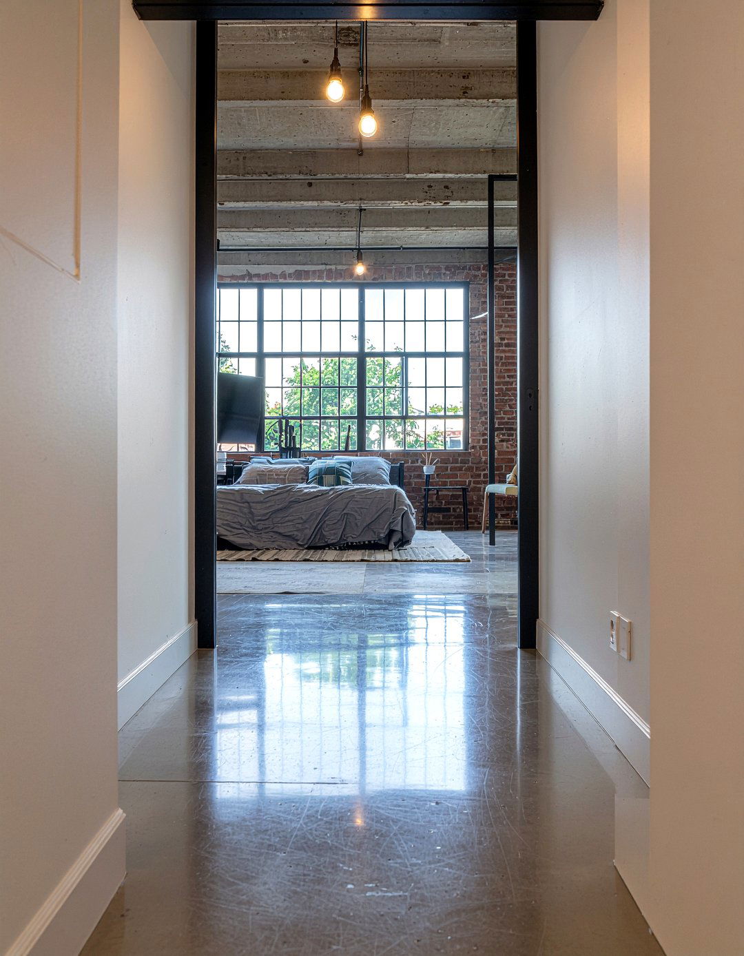 Industrial metal door - 30 bedroom door designs