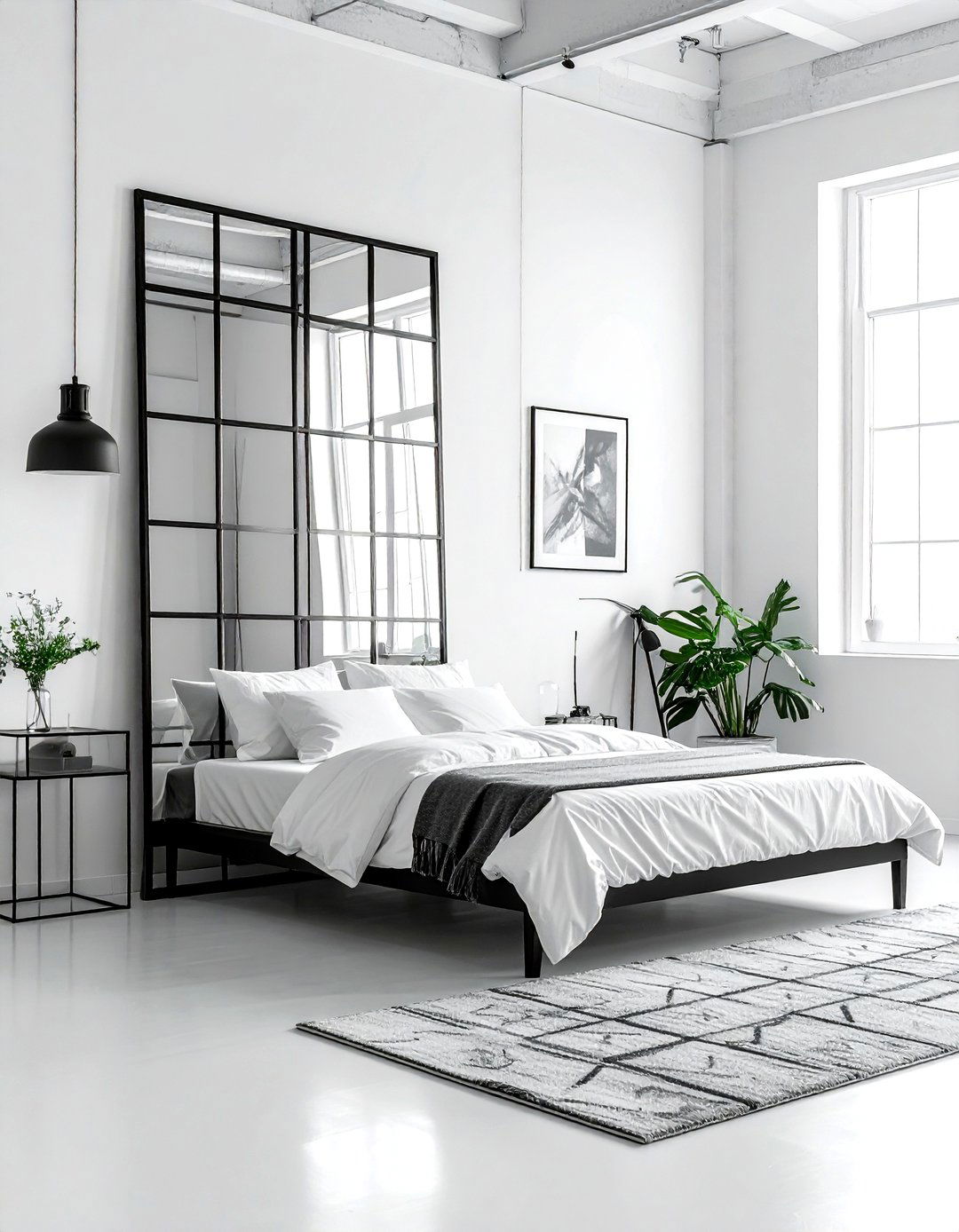 30 Industrial White Bedroom Ideas for Sleek and Airy Comfort