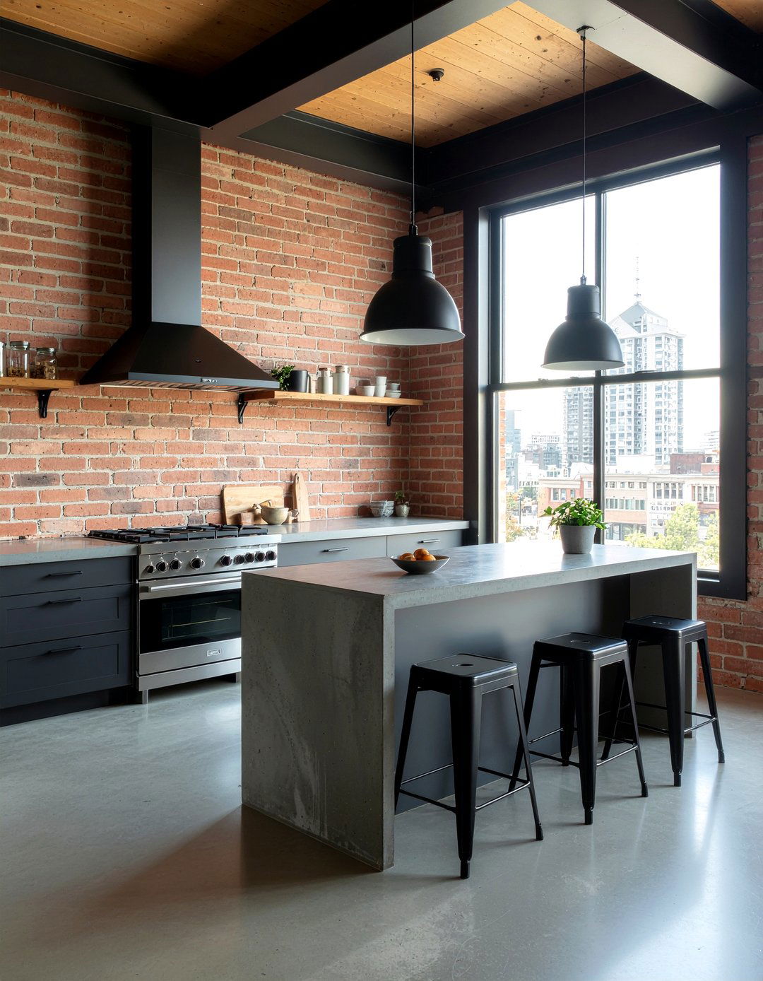 Industrial modern kitchen - 30 sleek modern kitchen ideas