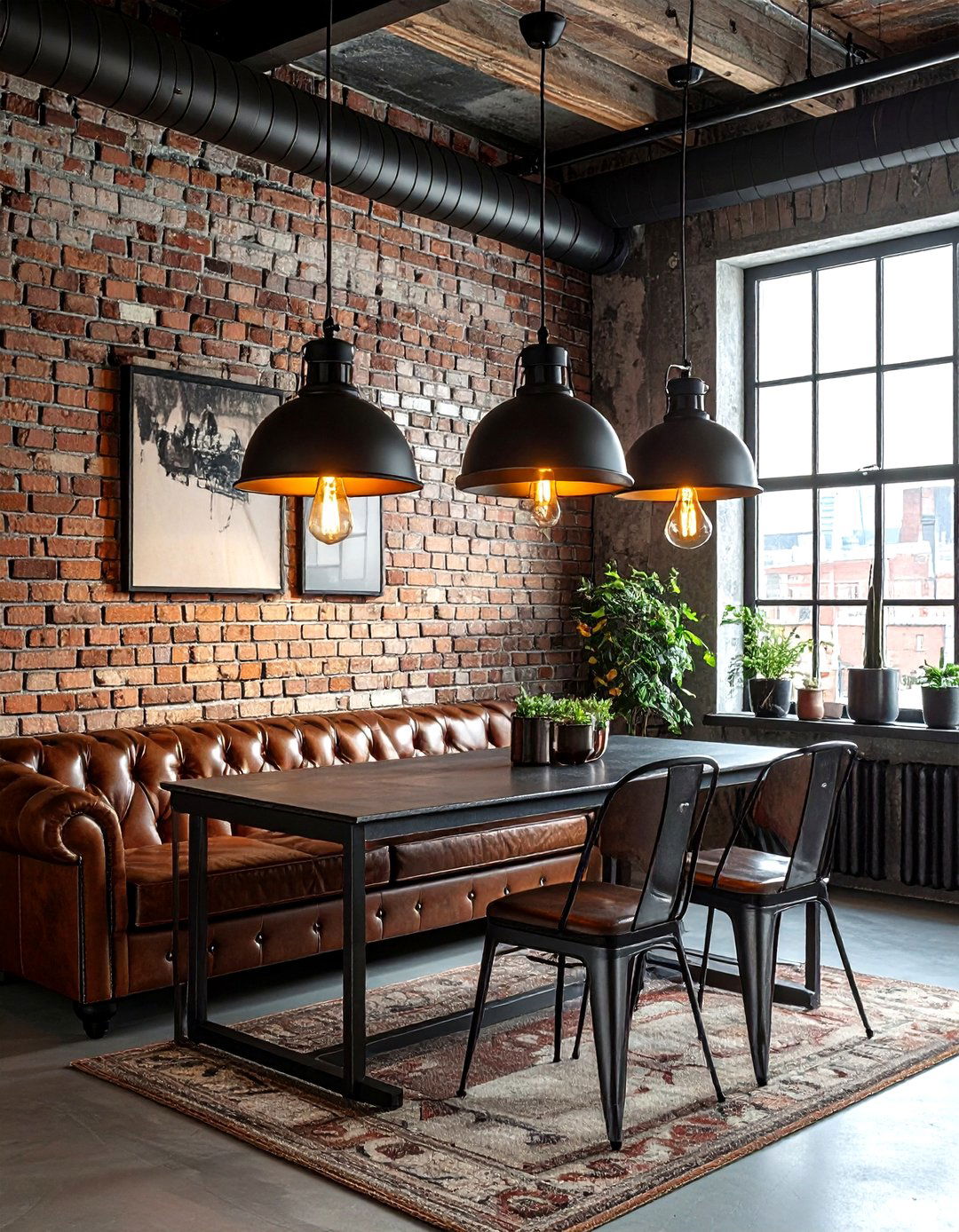 Industrial pendant lights - 30 dining room layered lighting ideas