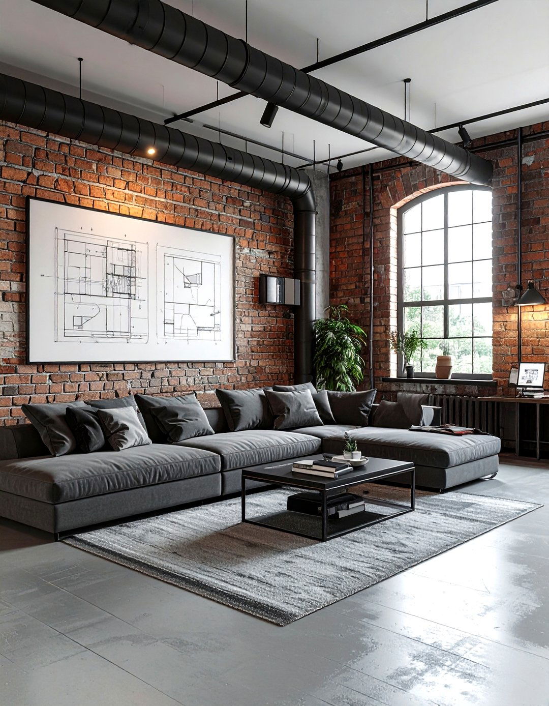 Industrial picture rail - 30 living room picture rail ideas