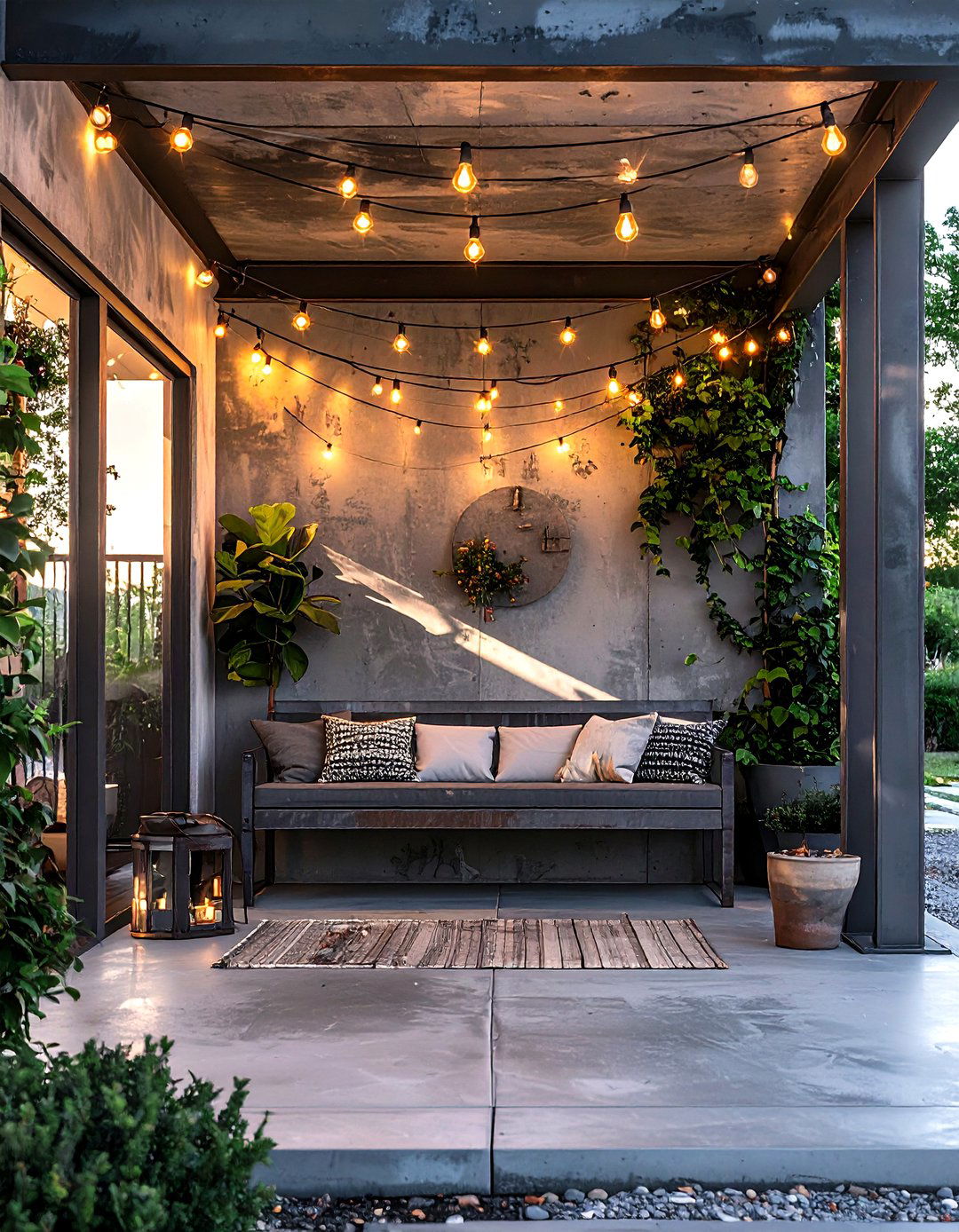 Industrial porch accents - 30 front porch decor ideas