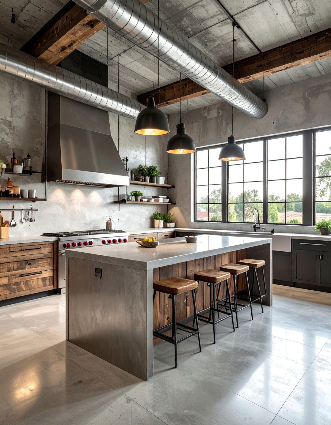 Industrial ranch style - 30 ranch kitchen ideas
