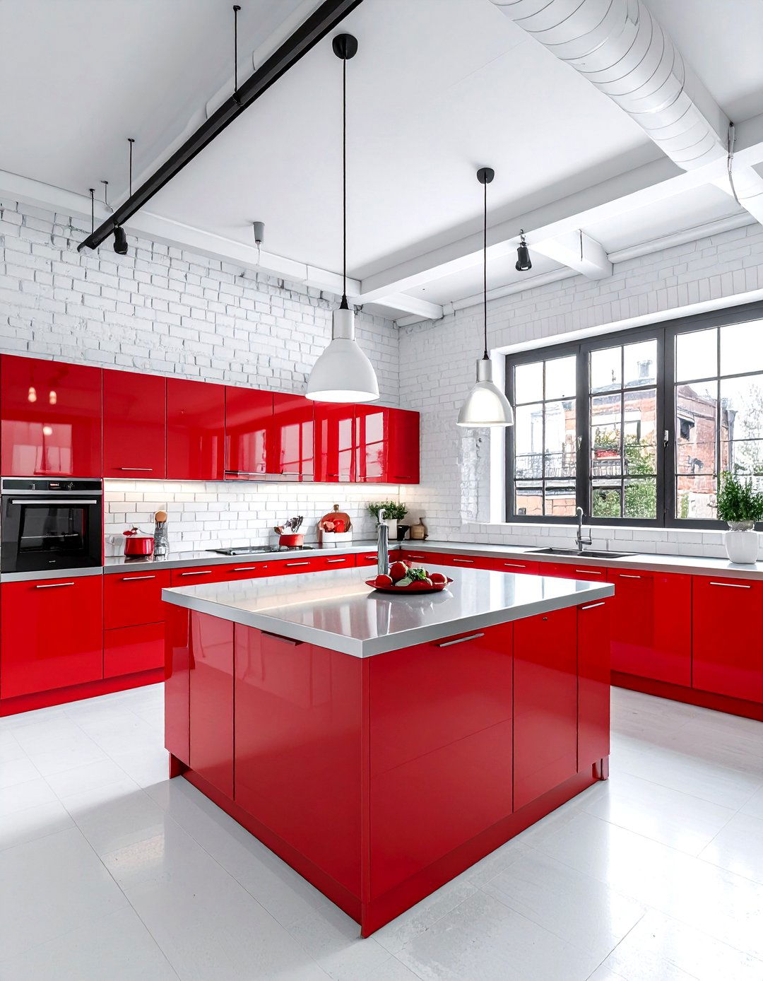 30 Modern Red and White Kitchen Ideas for a Stylish Look