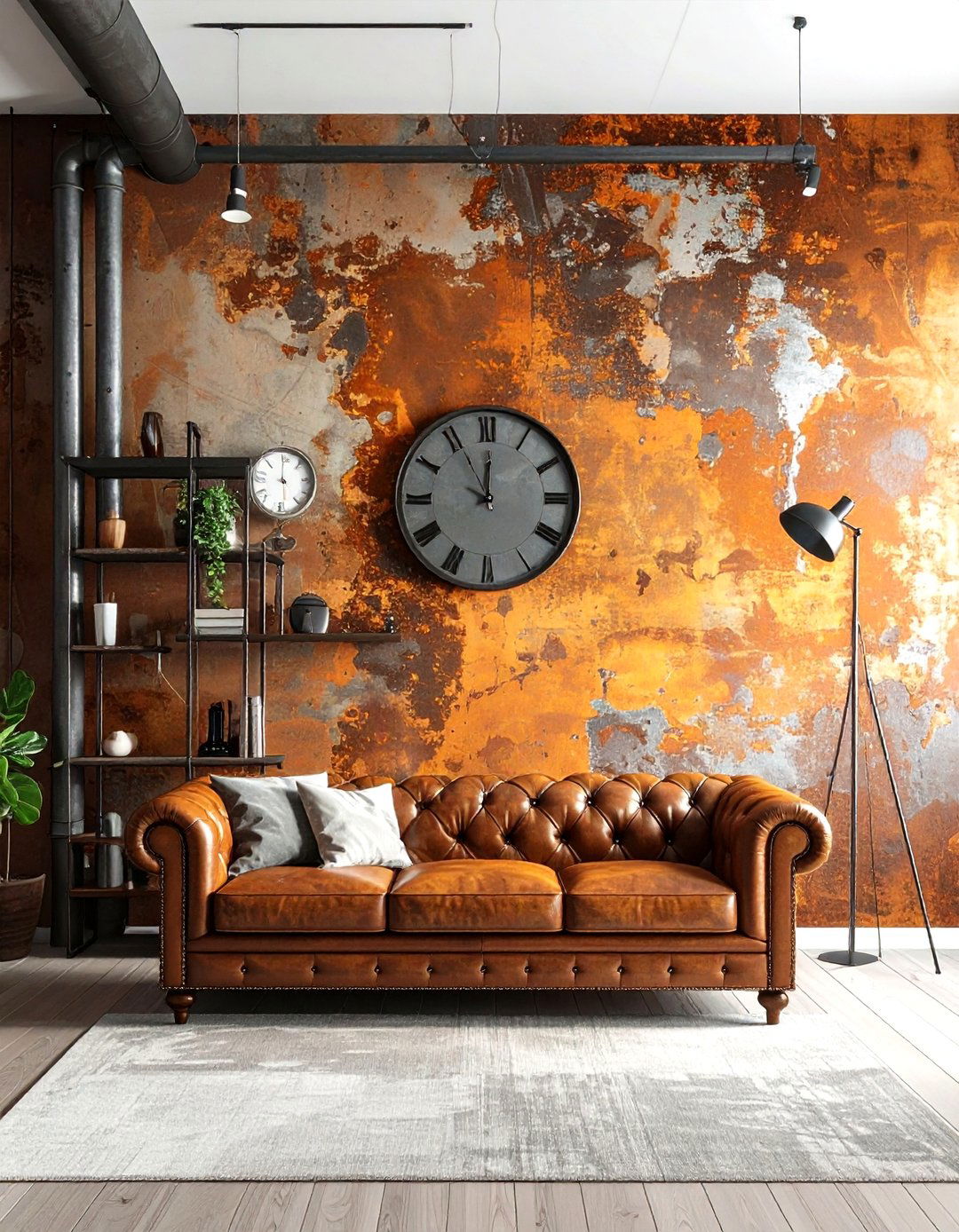 Industrial rust wallpaper - 30 textured wallpaper ideas