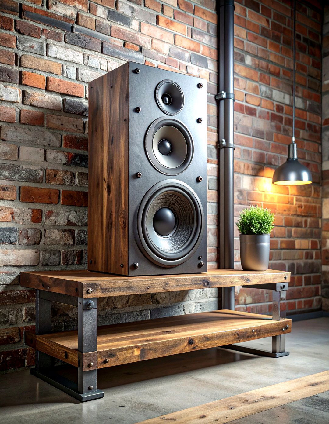Industrial shelf speaker - 30 waterproof speaker bathroom ideas
