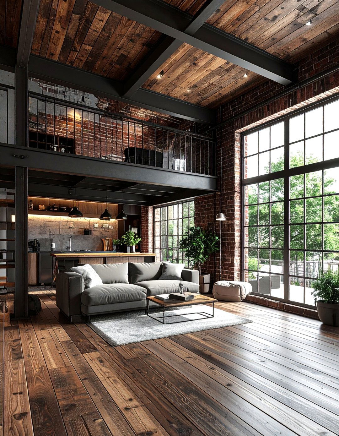 Industrial shiplap loft - 30 shiplap wall ideas