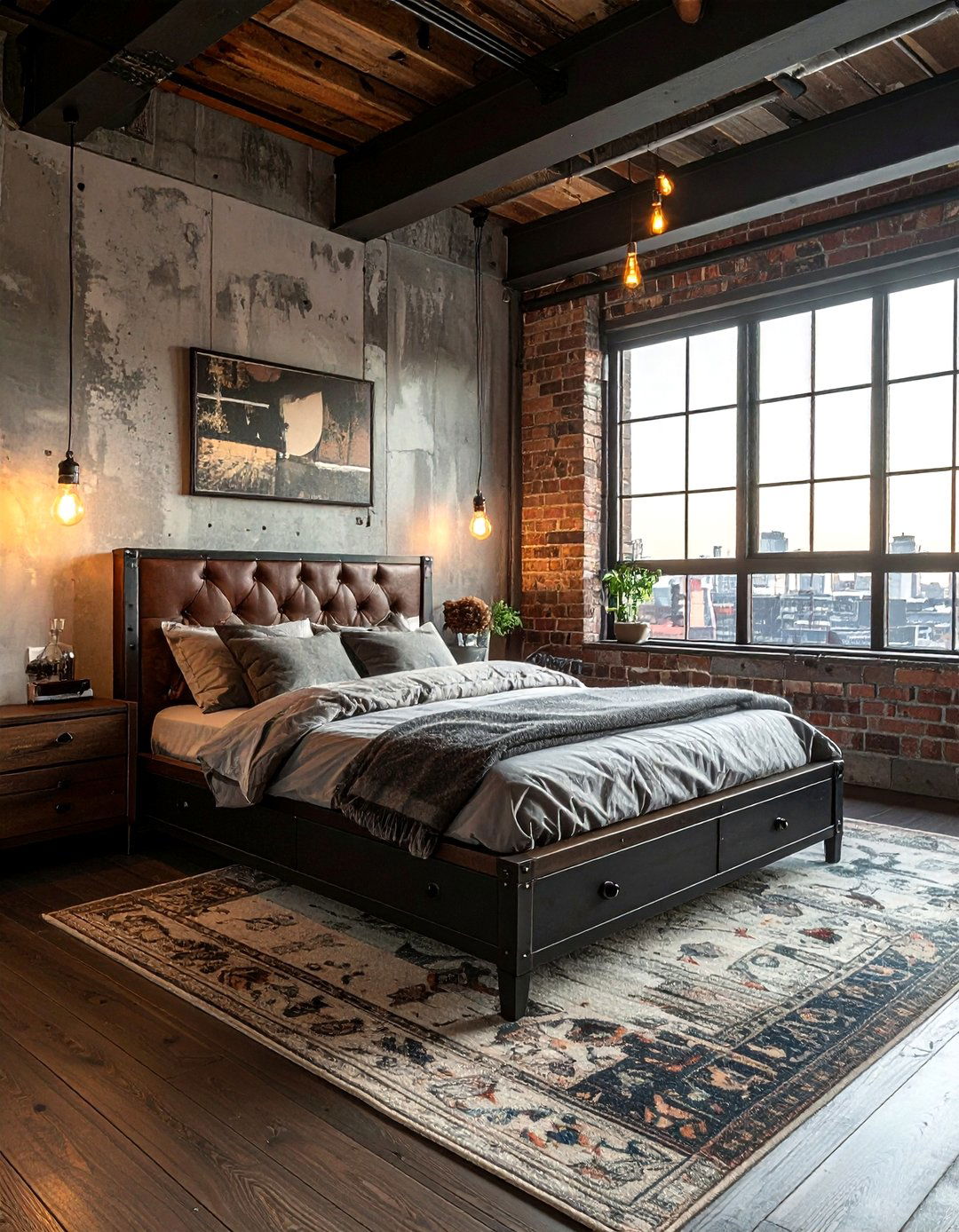 Industrial storage bed - 30 storage bed ideas