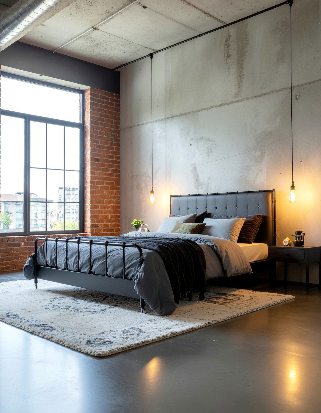 Industrial style bedroom - 30 custom bedroom ideas