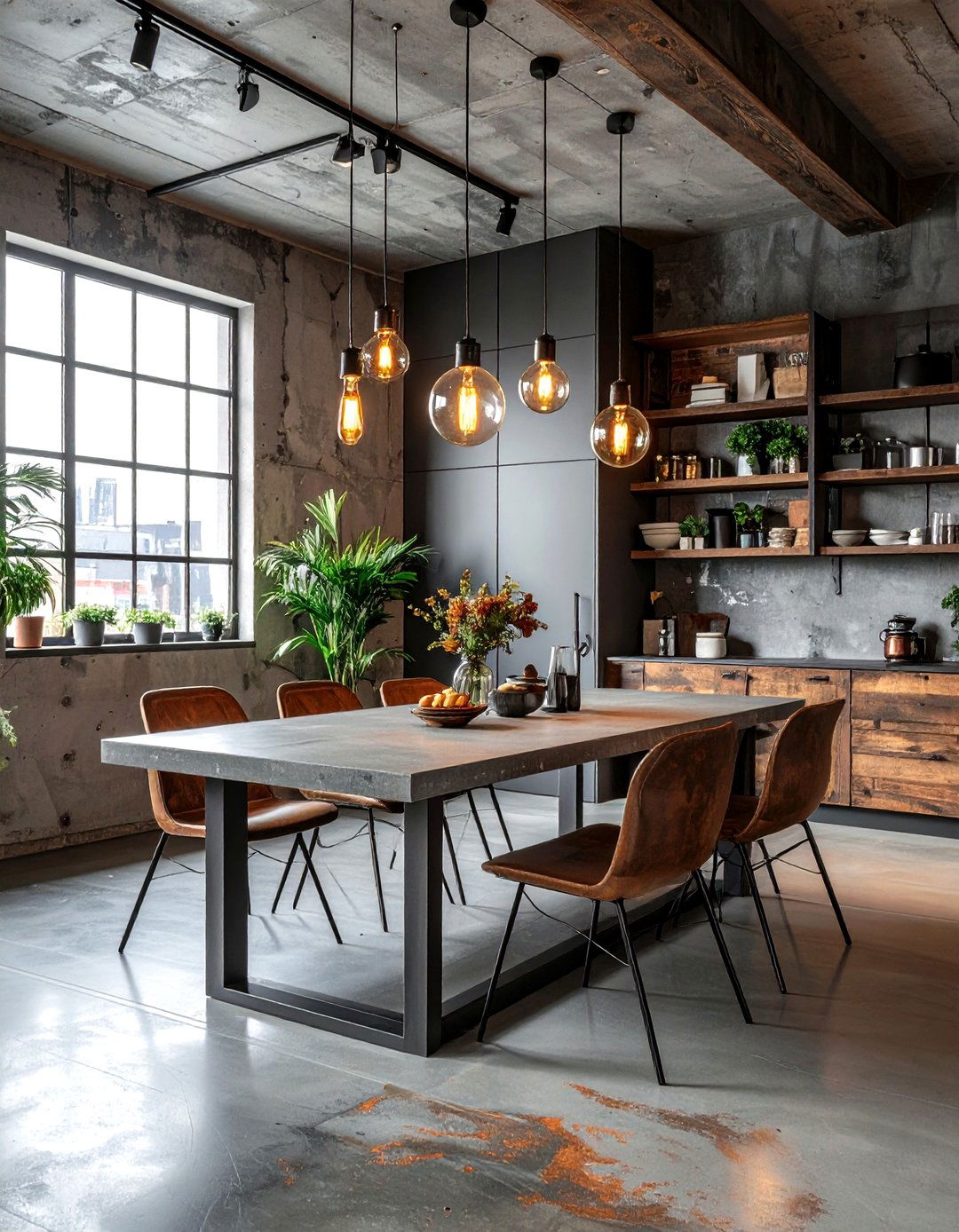 Industrial style dining room - 30 Savannah dining room ideas