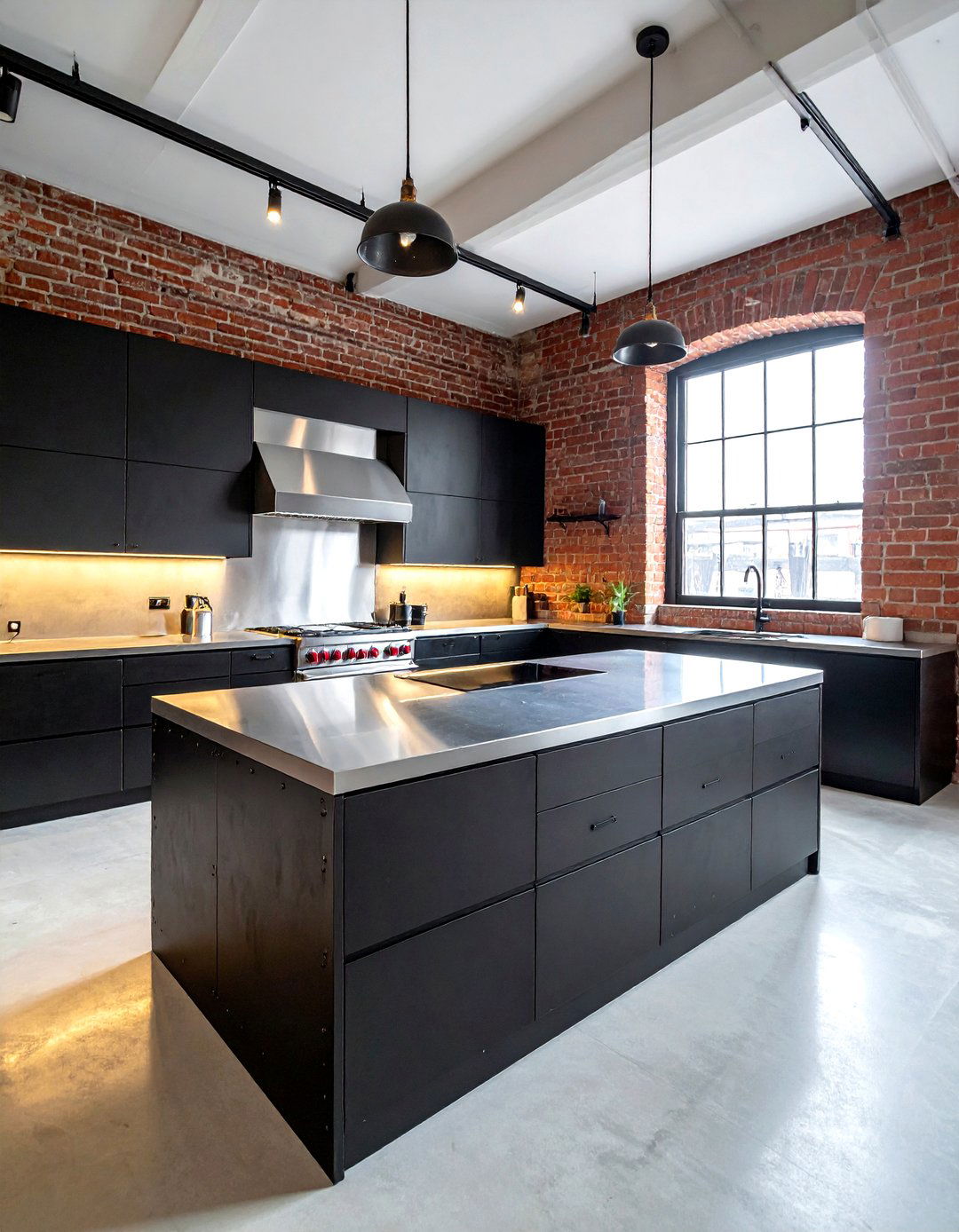 Industrial style kitchen - 30 stainless steel countertop kitchen ideas