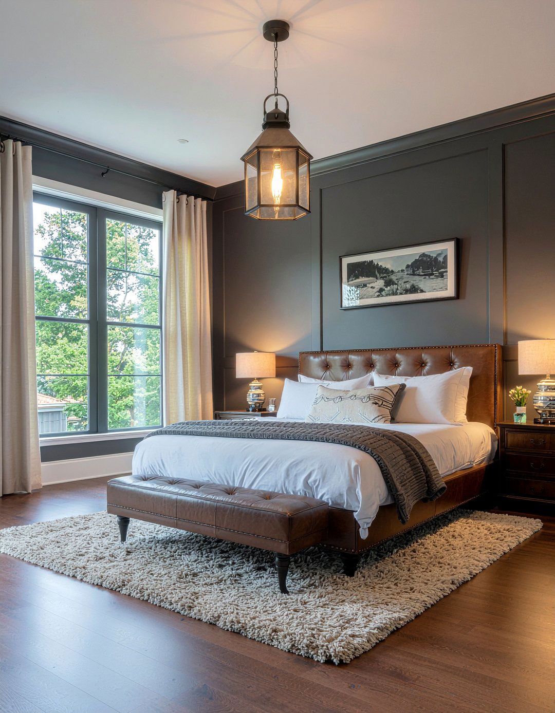 Industrial style lantern - 30 bedroom candle lanterns