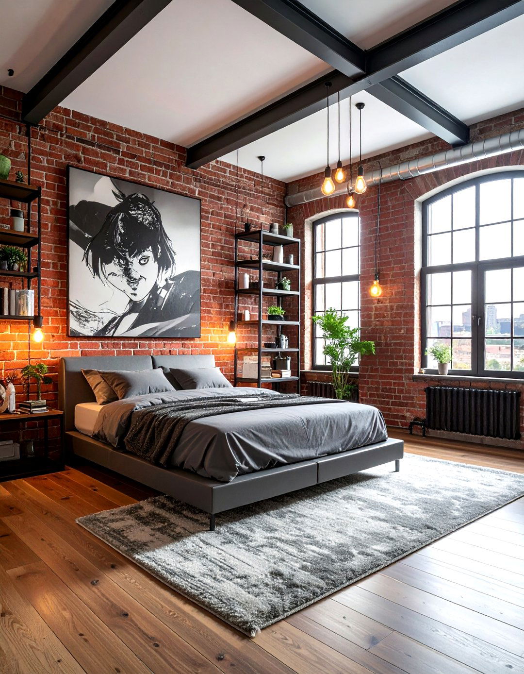 Industrial style manga room - 30 manga bedroom ideas