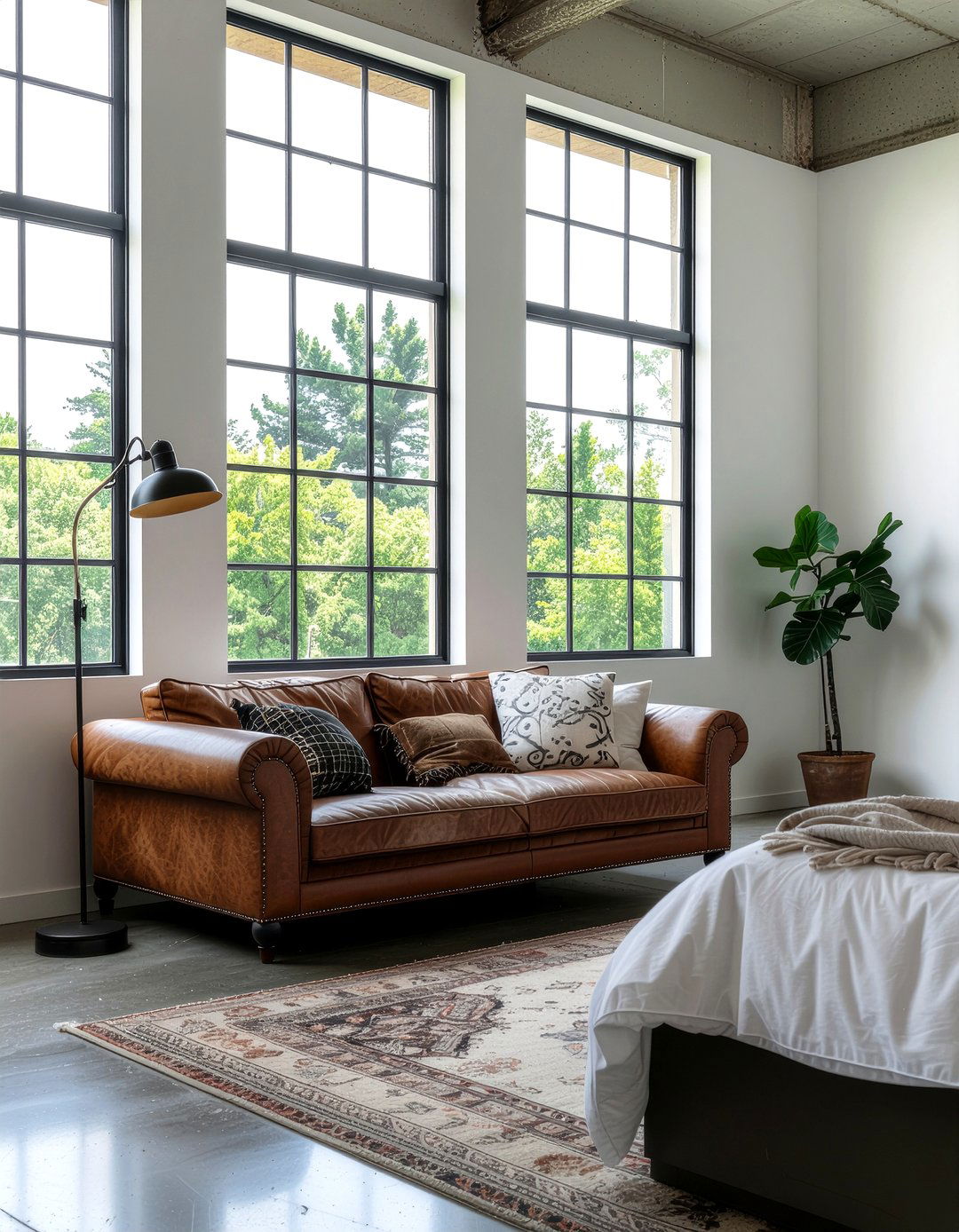 Industrial style sleeper sofa - 30 bedroom sofa bed ideas