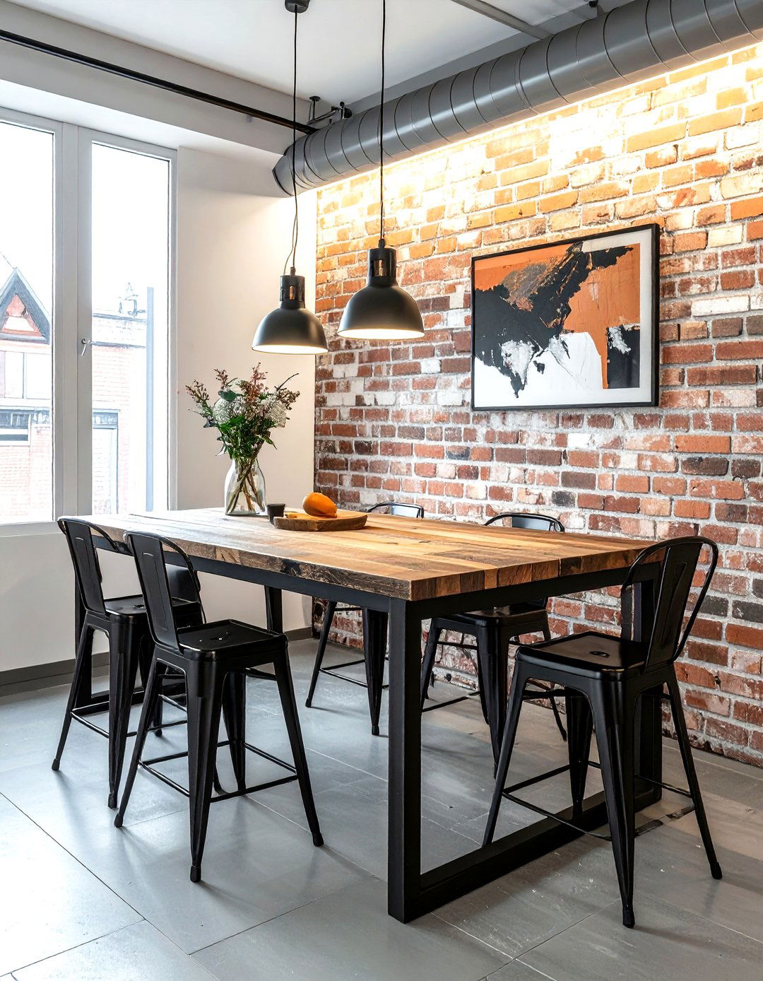 Industrial style small dining - 30 dining room for small spaces