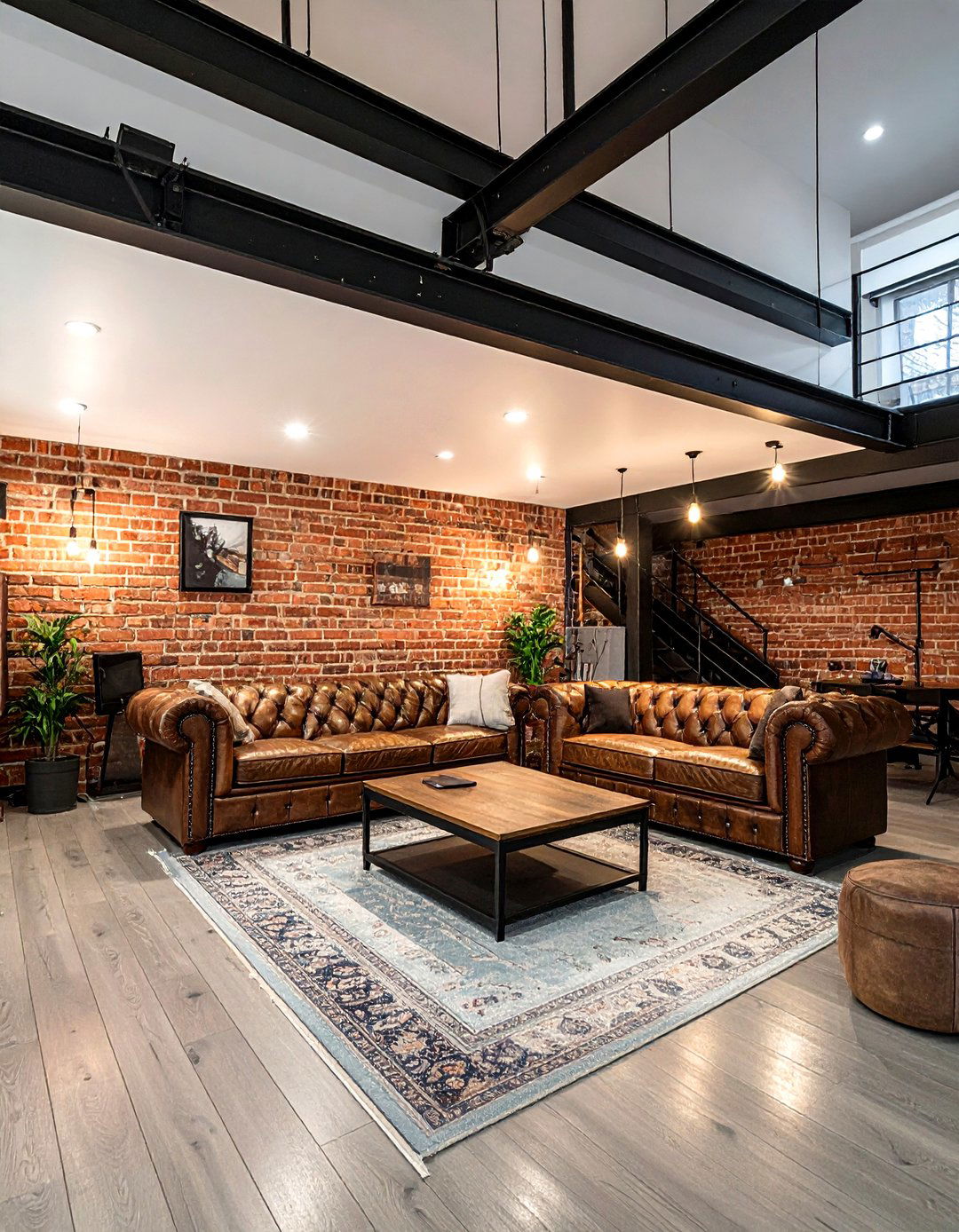 Industrial sunken living room - 30 living room sunken seating ideas