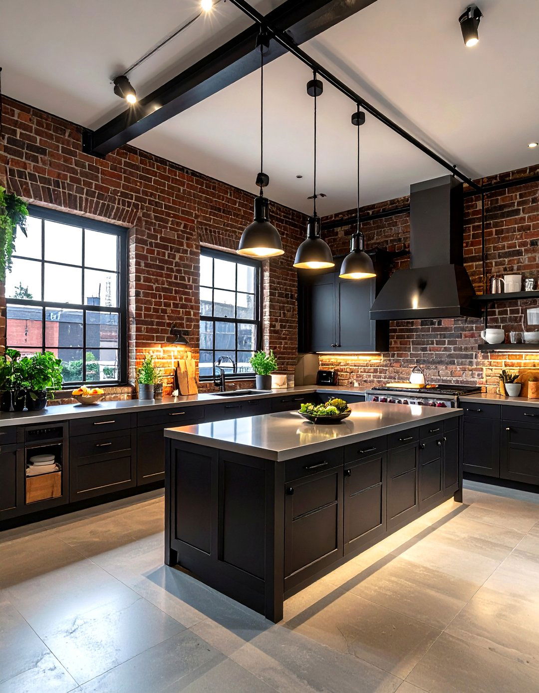 Industrial track lighting - 30 kitchen lighting design