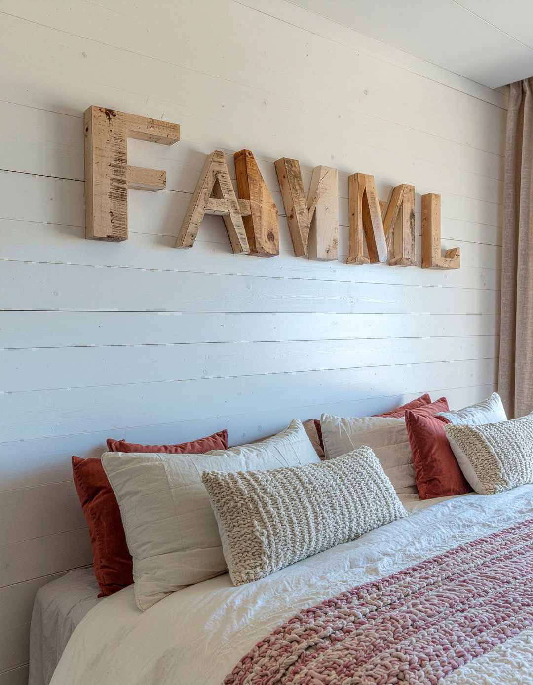 Initial wall art - 30 bedroom personalized ideas