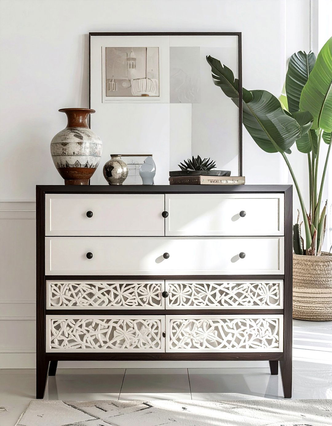 Inlaid Bone Furniture - 30 Moroccan home decor ideas