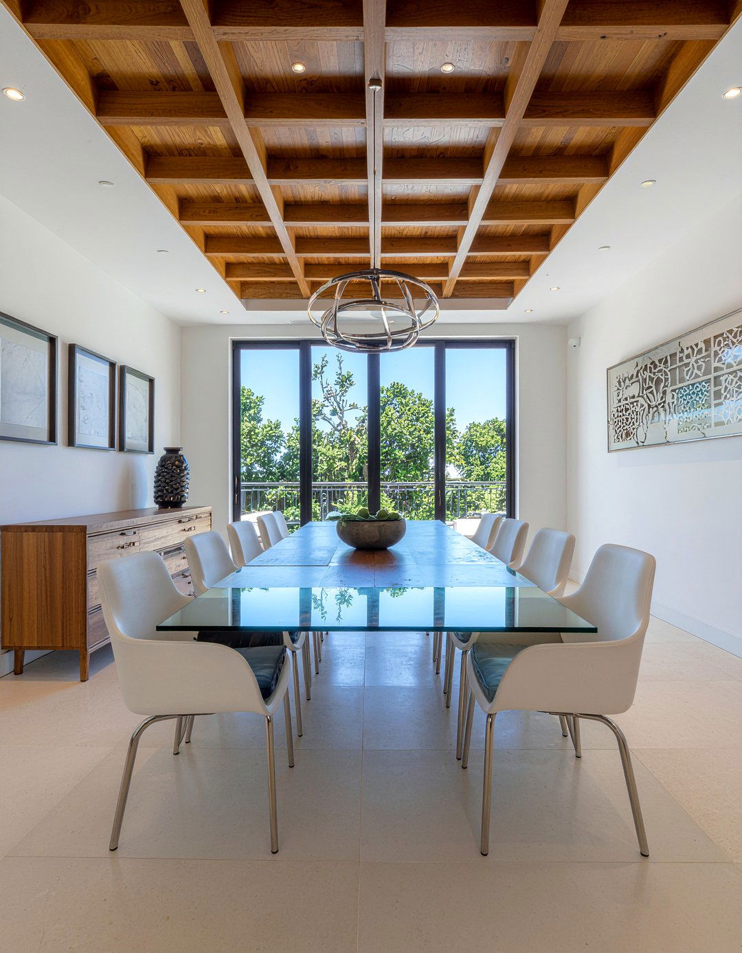 Inlaid Wood Ceiling Dining Room - 30 dining room wood ceiling ideas