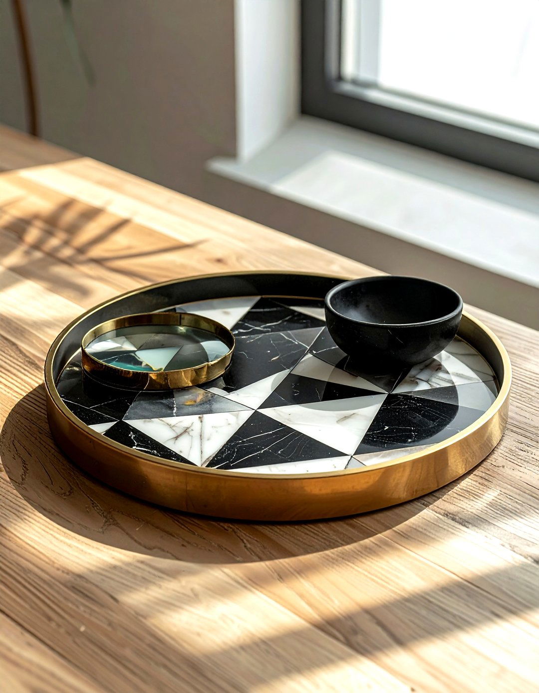 Inlaid bone tray - 30 living room catch all trays
