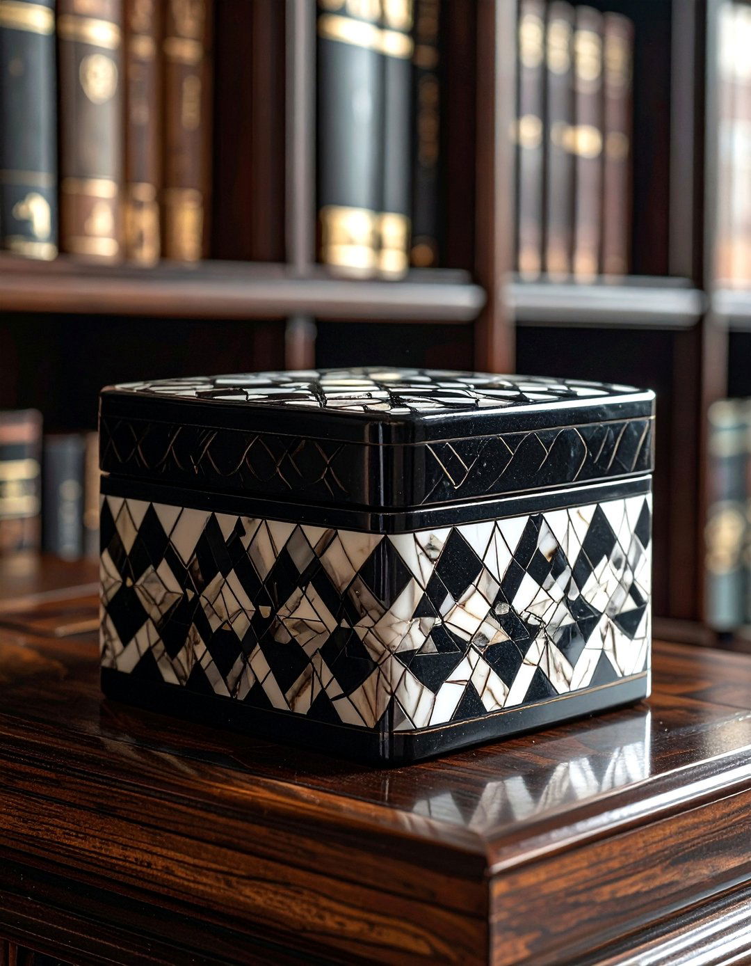 Inlay Bone Box - 30 box decor ideas
