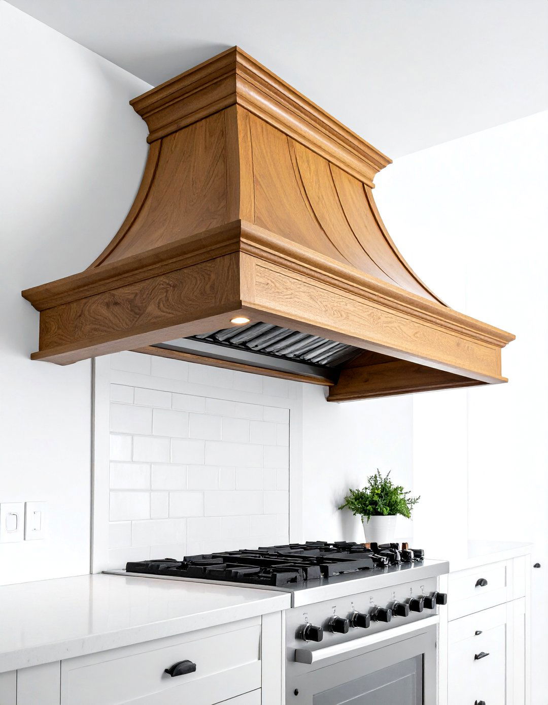 Inset Cabinet Wood Hood - 30 wood hood kitchen ideas