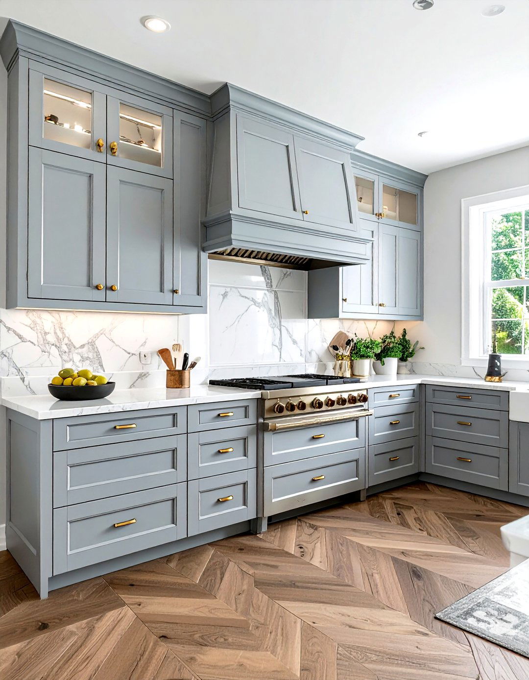 Inset kitchen cabinet doors - 30 French farmhouse kitchen ideas