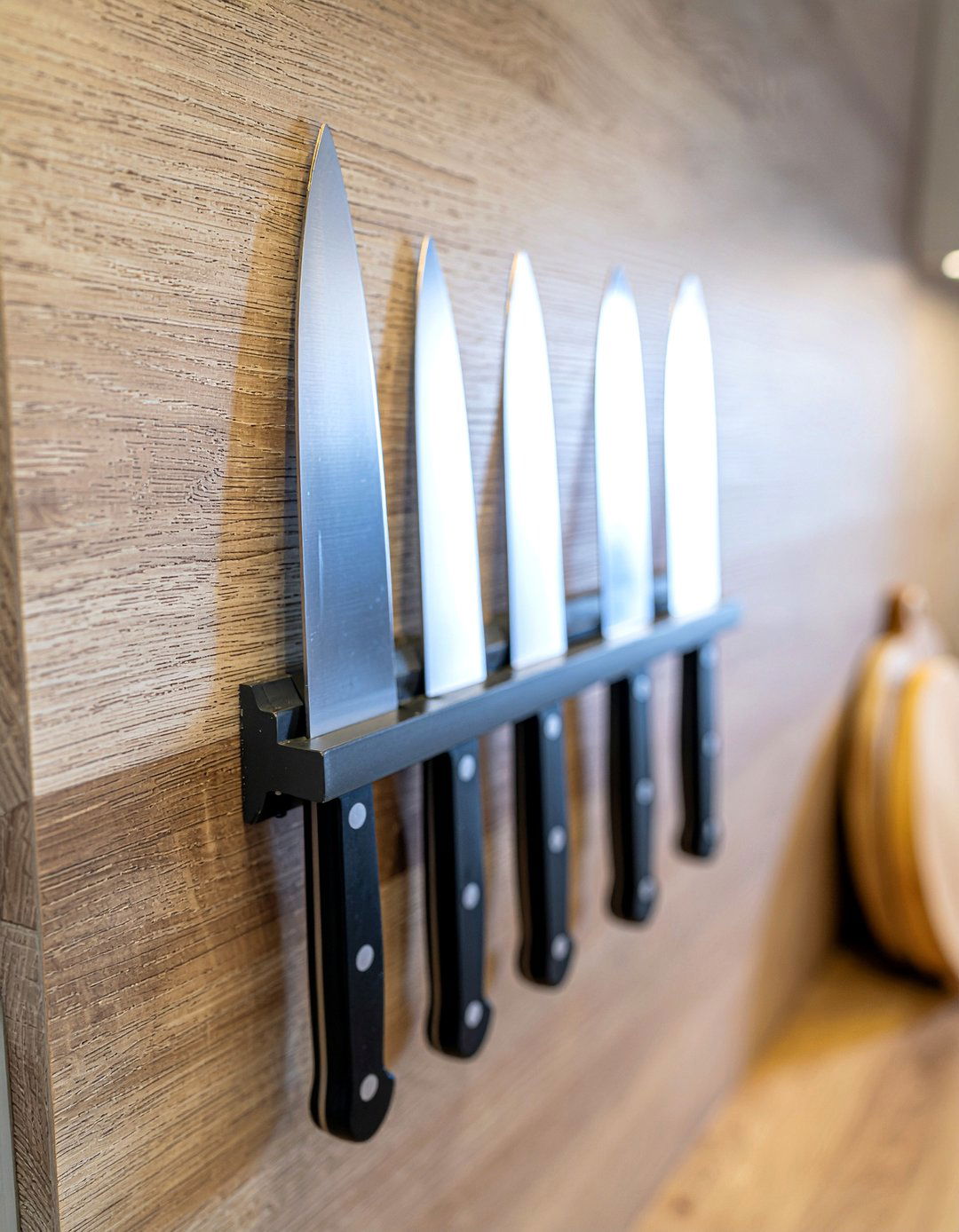 Install Magnetic Knife Strip - 30 kitchen update ideas