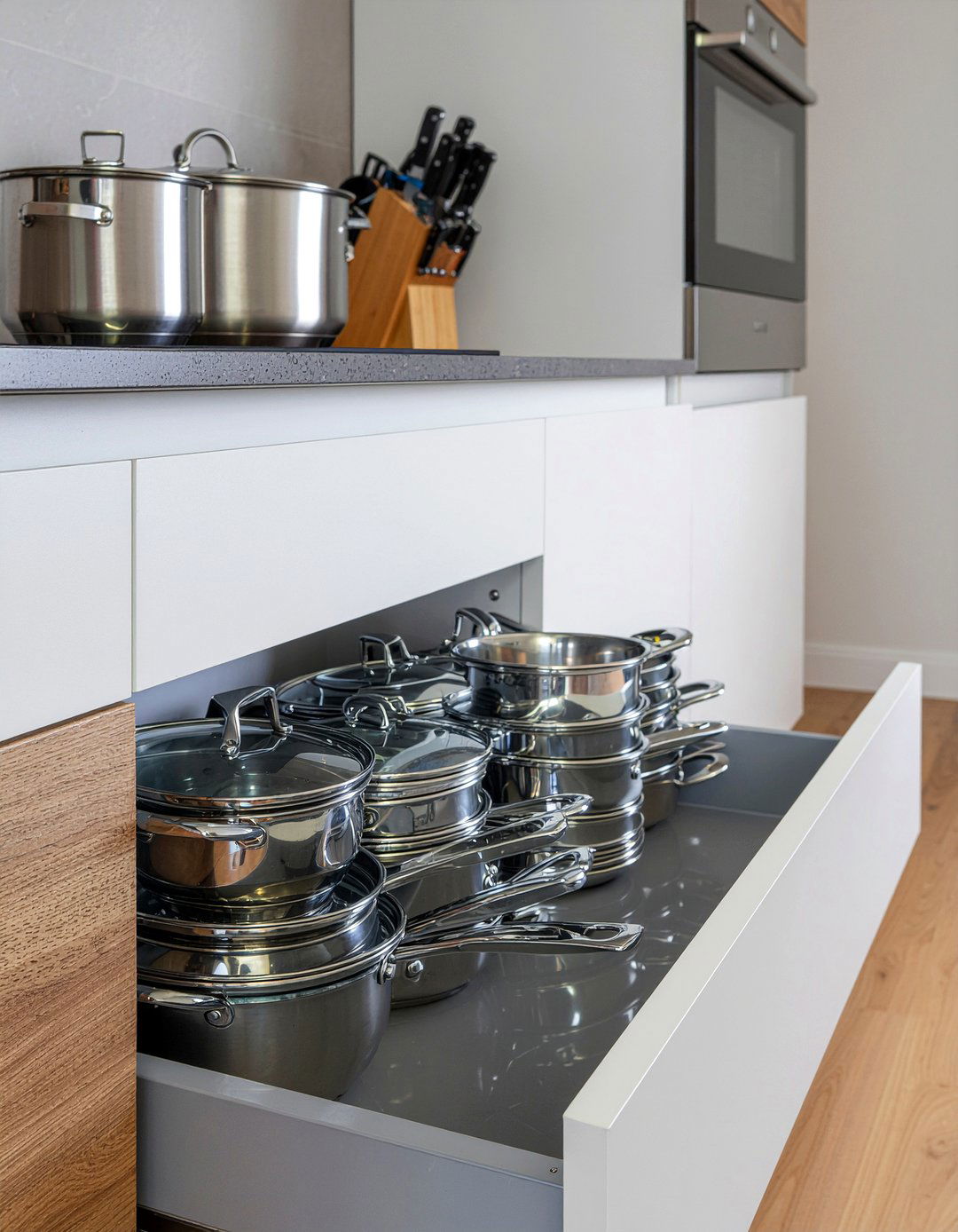 Install Pull Out Cabinet Organizers - 30 kitchen update ideas