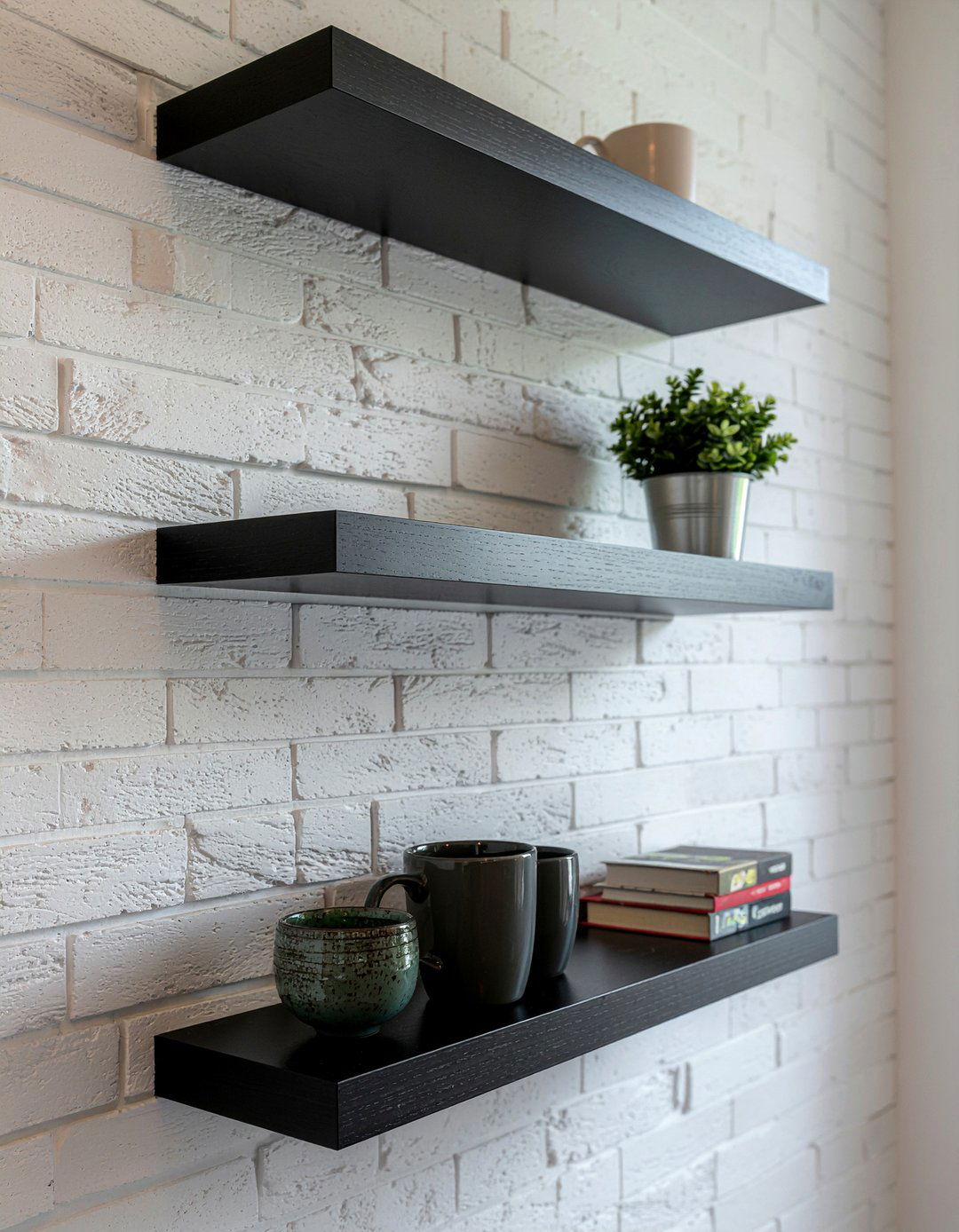 Install floating shelves - 30 partial kitchen remodel ideas
