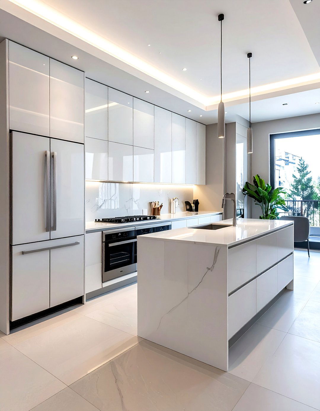 Integrated Appliance Kitchen - 30 clean kitchen ideas