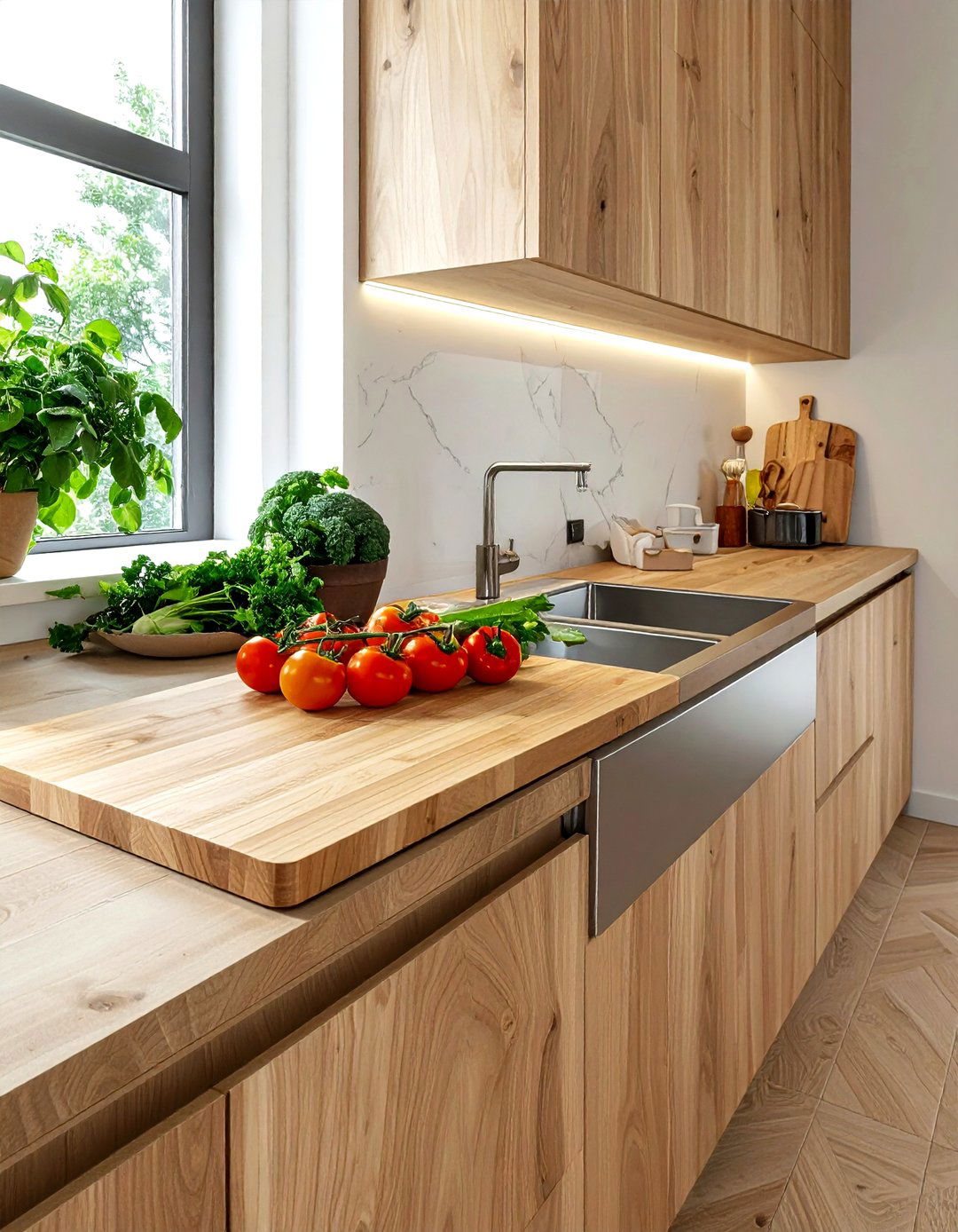 Integrated Cutting Board Sink - 30 workstation sink kitchen ideas