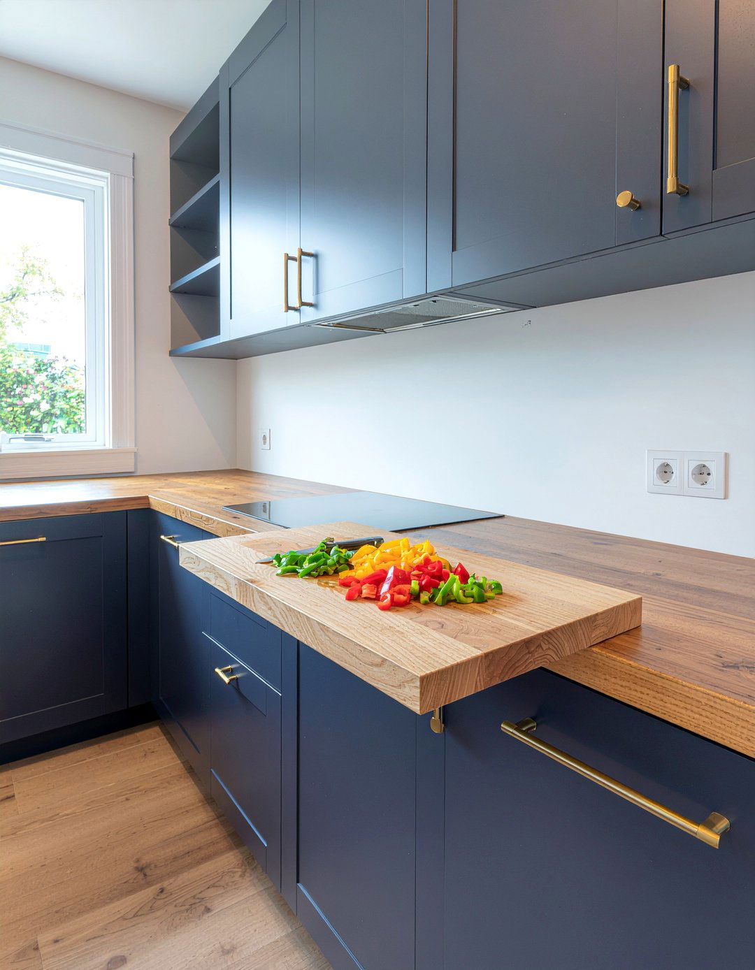 Integrated Cutting Board - 30 kitchen prep area ideas