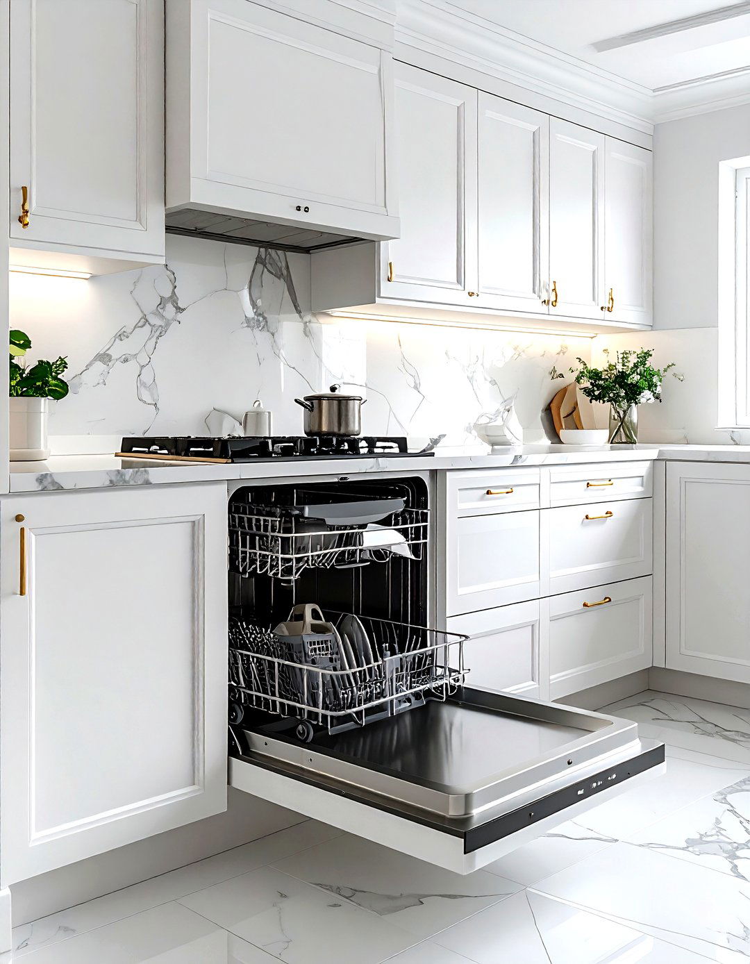 Integrated Dishwasher - 30 kitchen classic element ideas