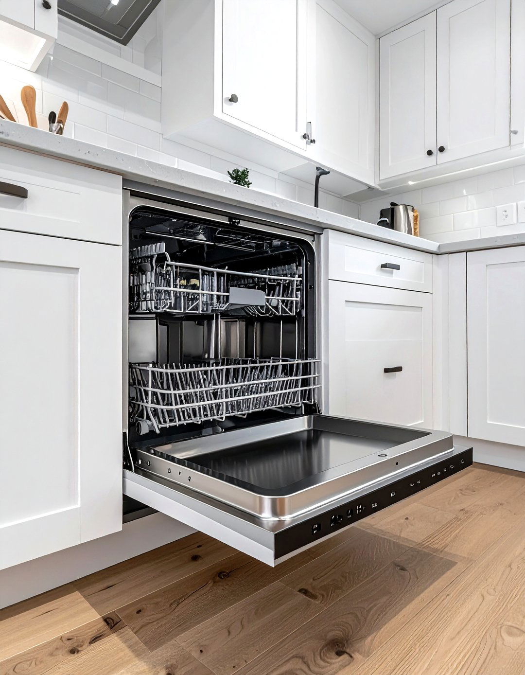 Integrated Dishwasher Panel - 30 American country kitchen ideas